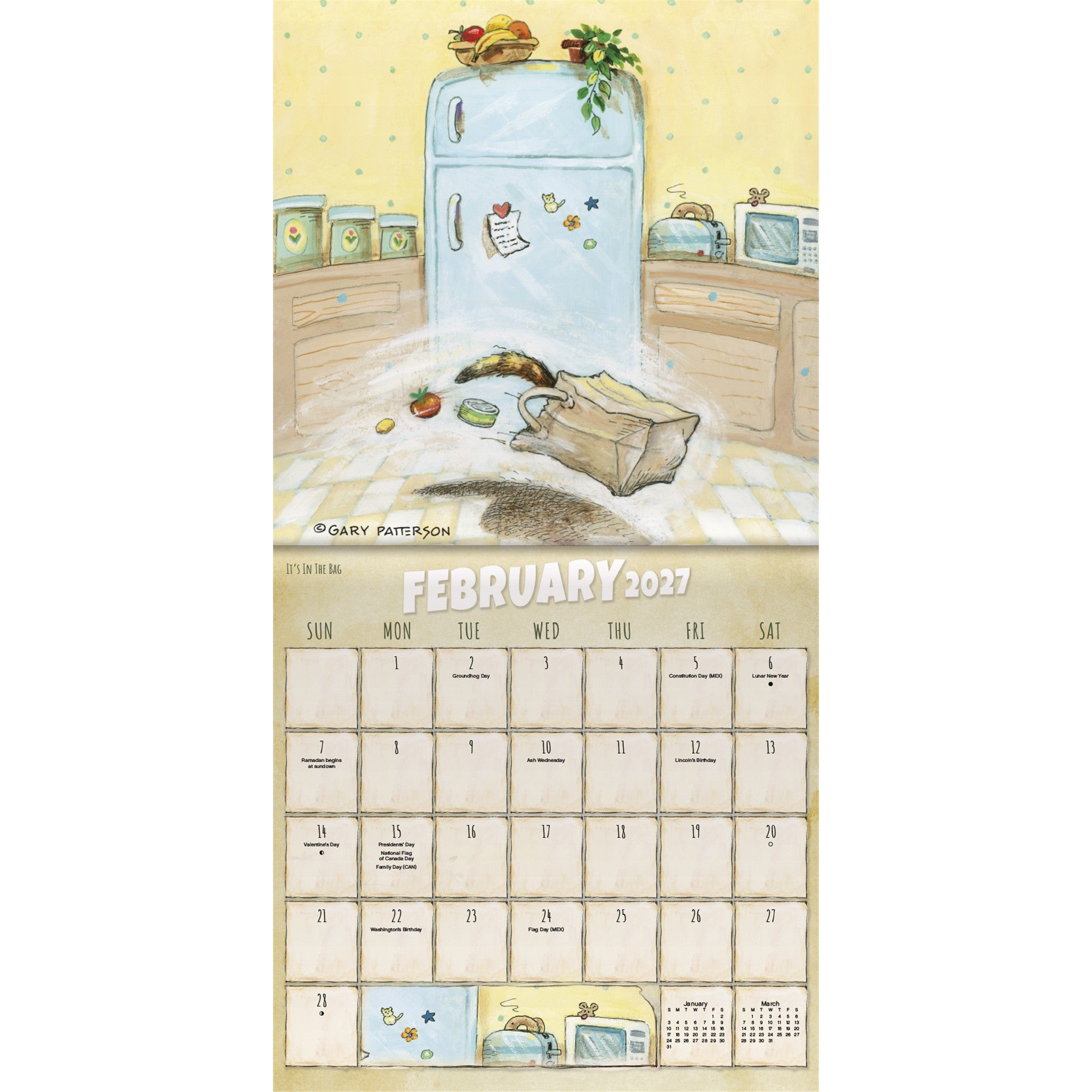 Gary Patterson - Calendrier Mini 2027 Chats