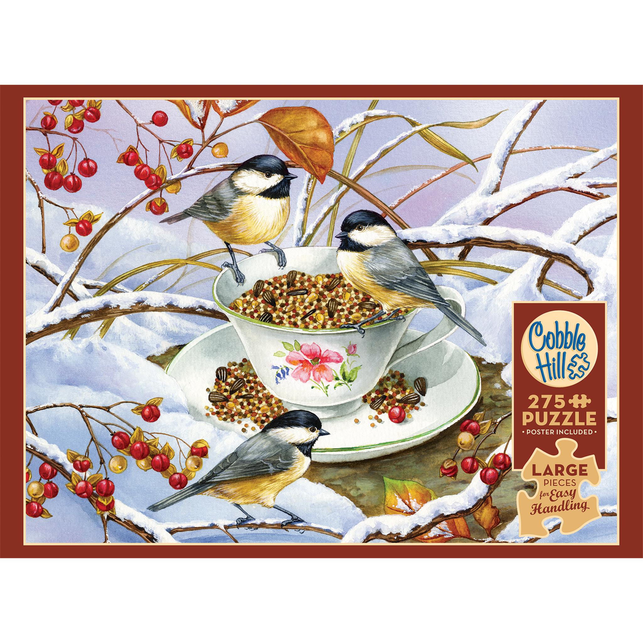 Puzzle de 275 pièces Chickadee Tea Cobble Hill