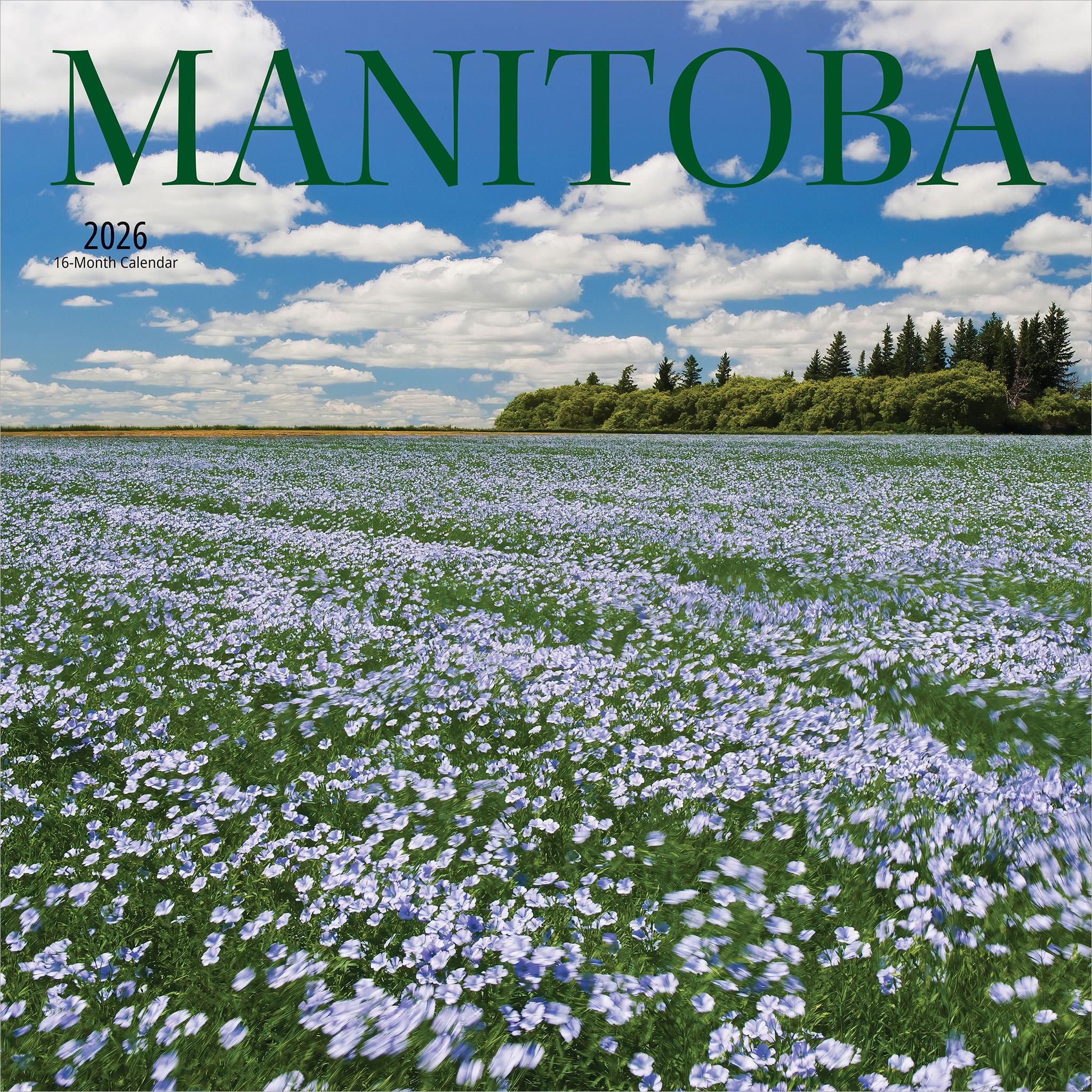 Calendrier mural Manitoba 2026