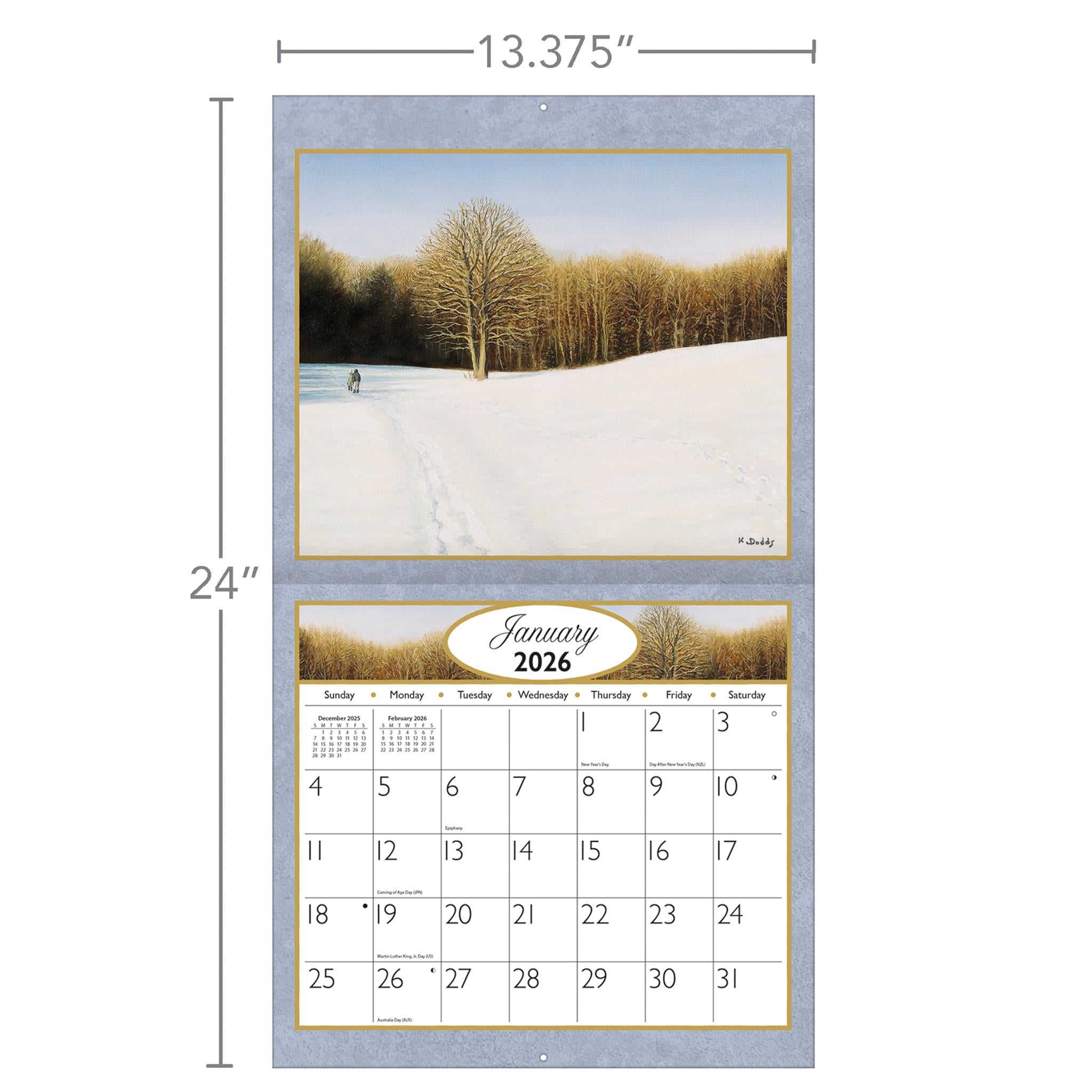 Journey Home 2026 Deluxe Wall Calendar - Online Only