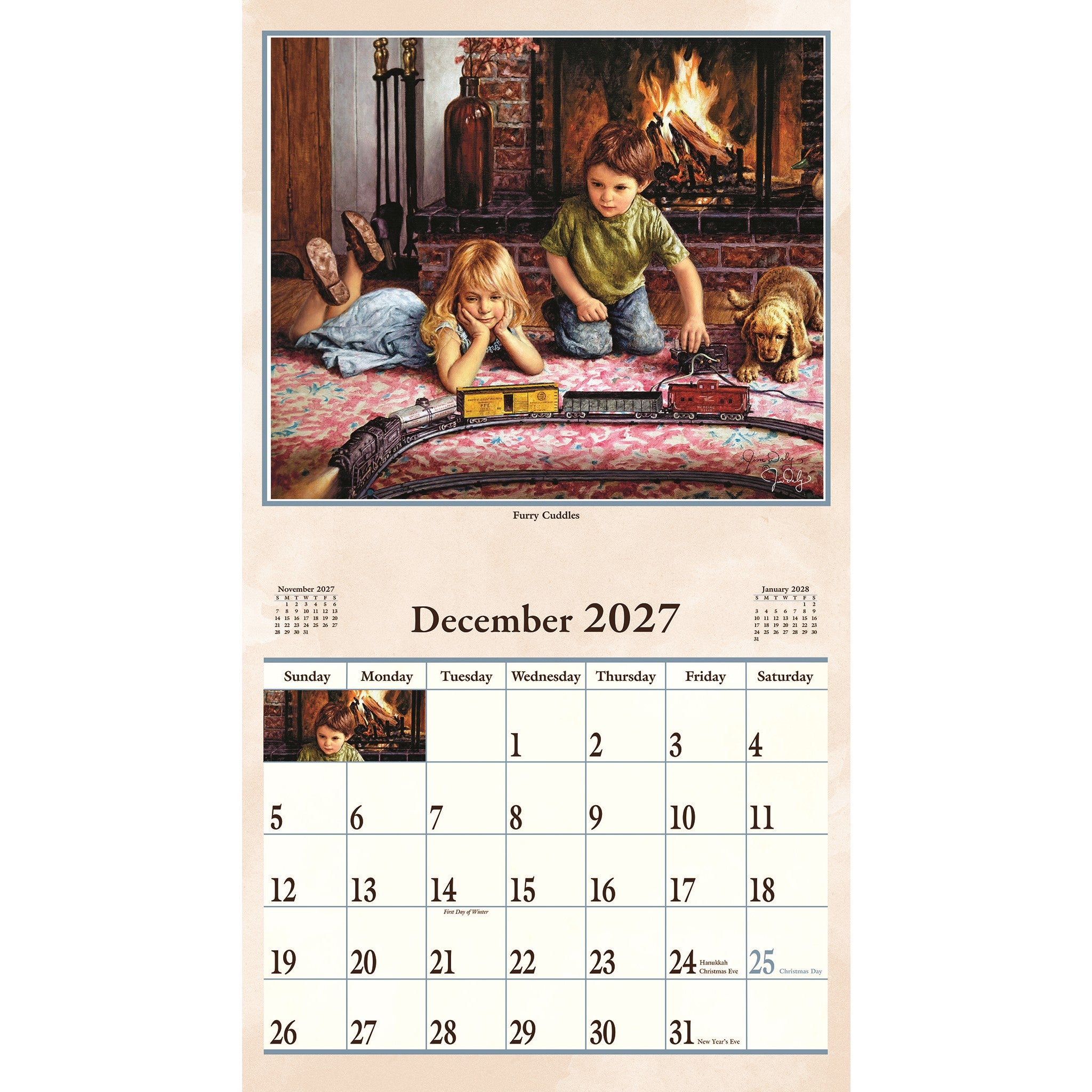 Bygone Days 2027 Wall Calendar