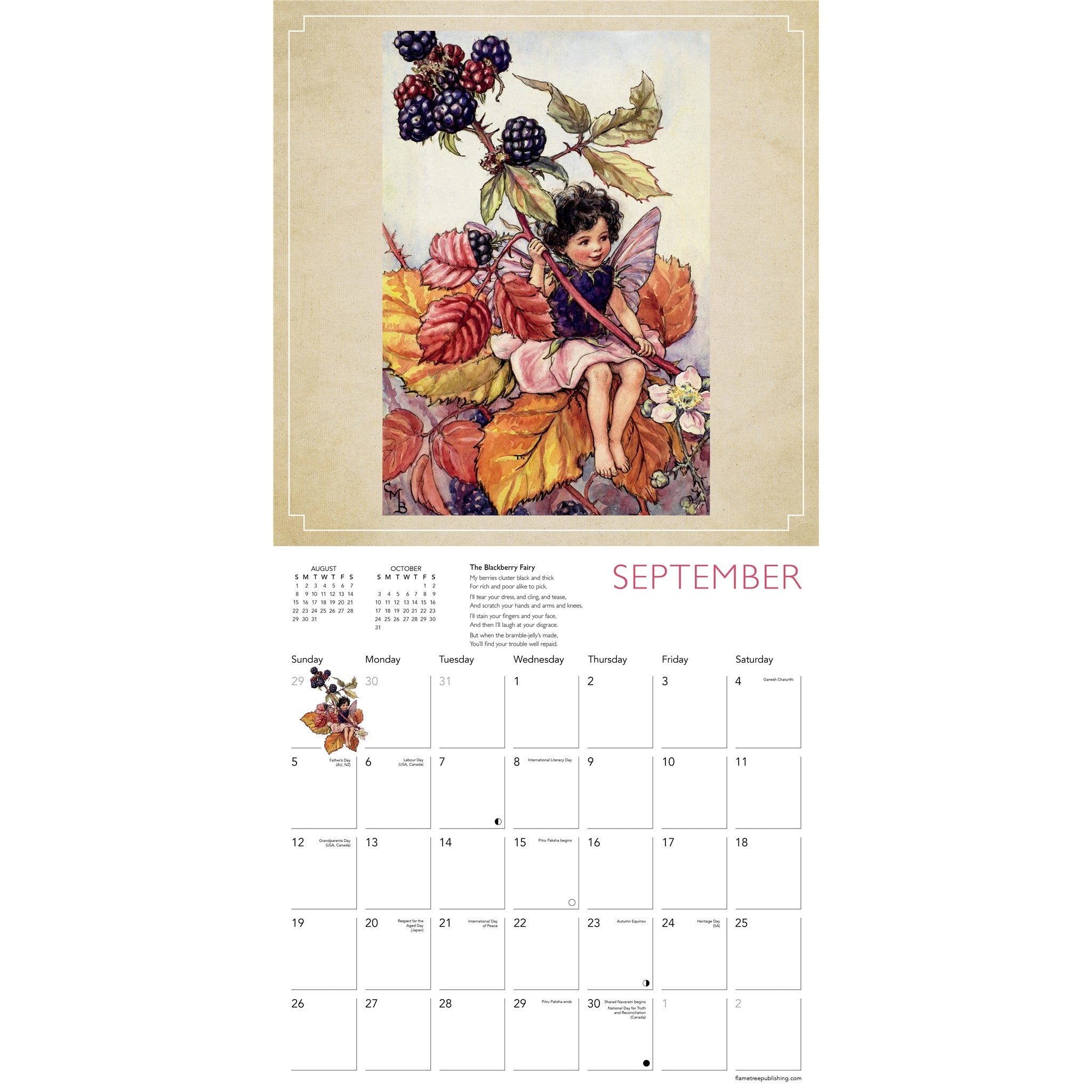 Flower Fairies 2027 Wall Calendar