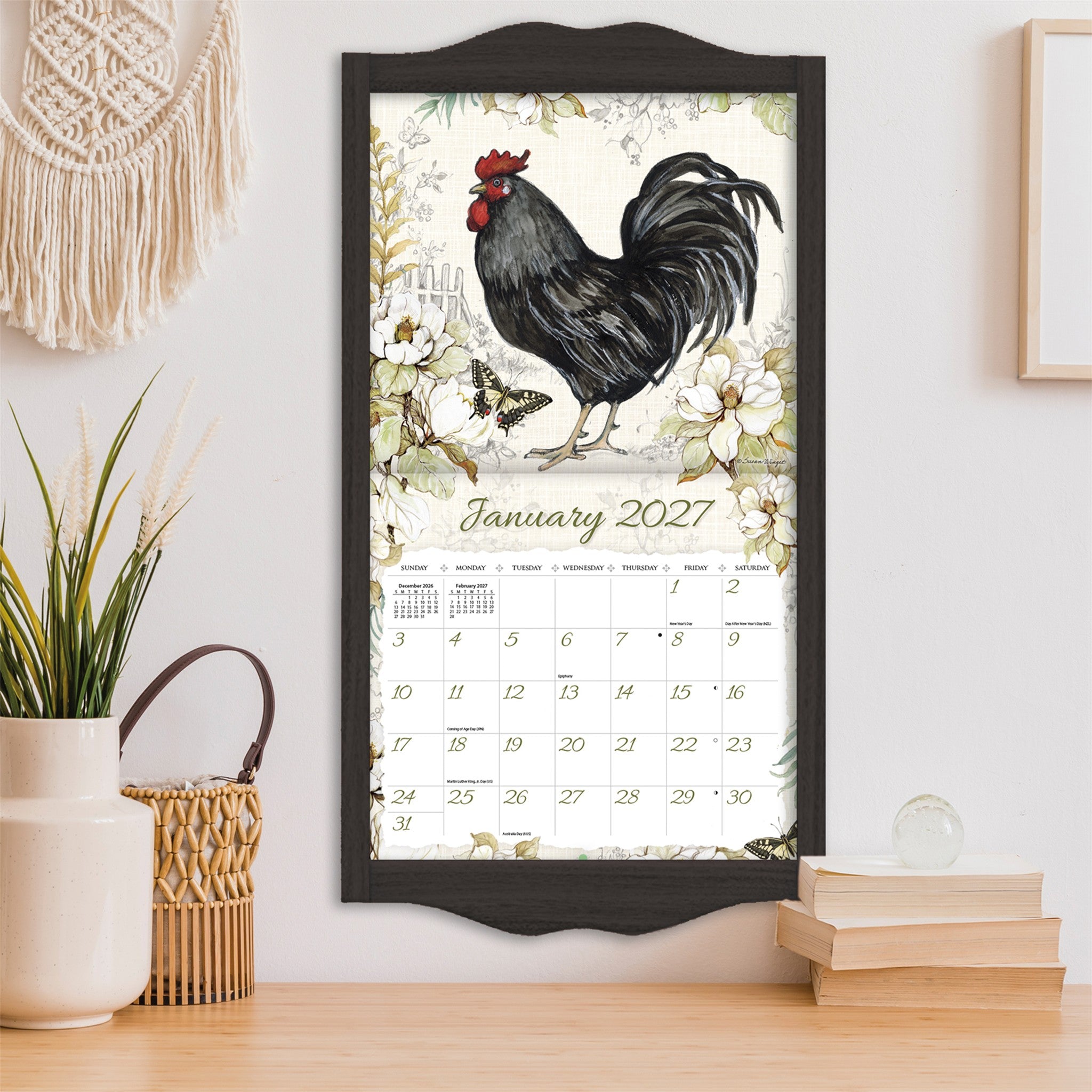 Proud Rooster Special Edition with Print 2027 Wall Calendar