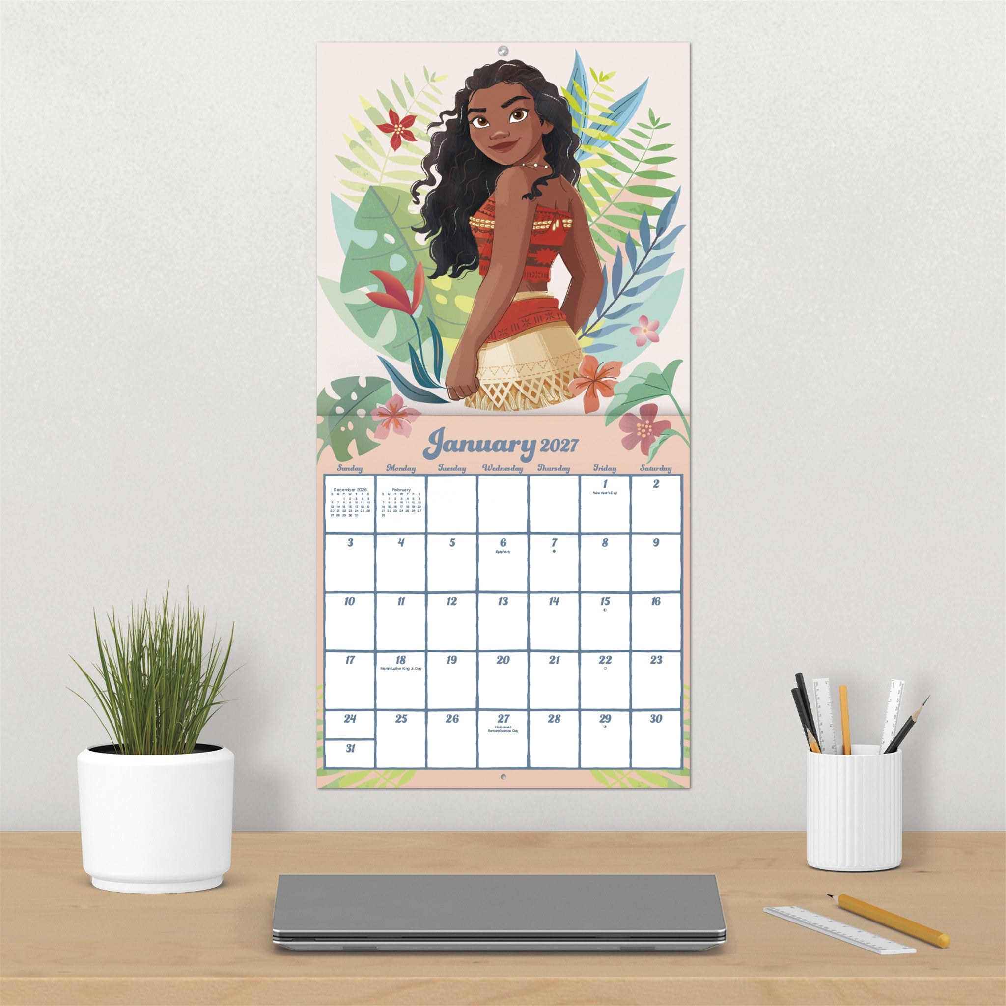 Moana 2027 Wall Calendar