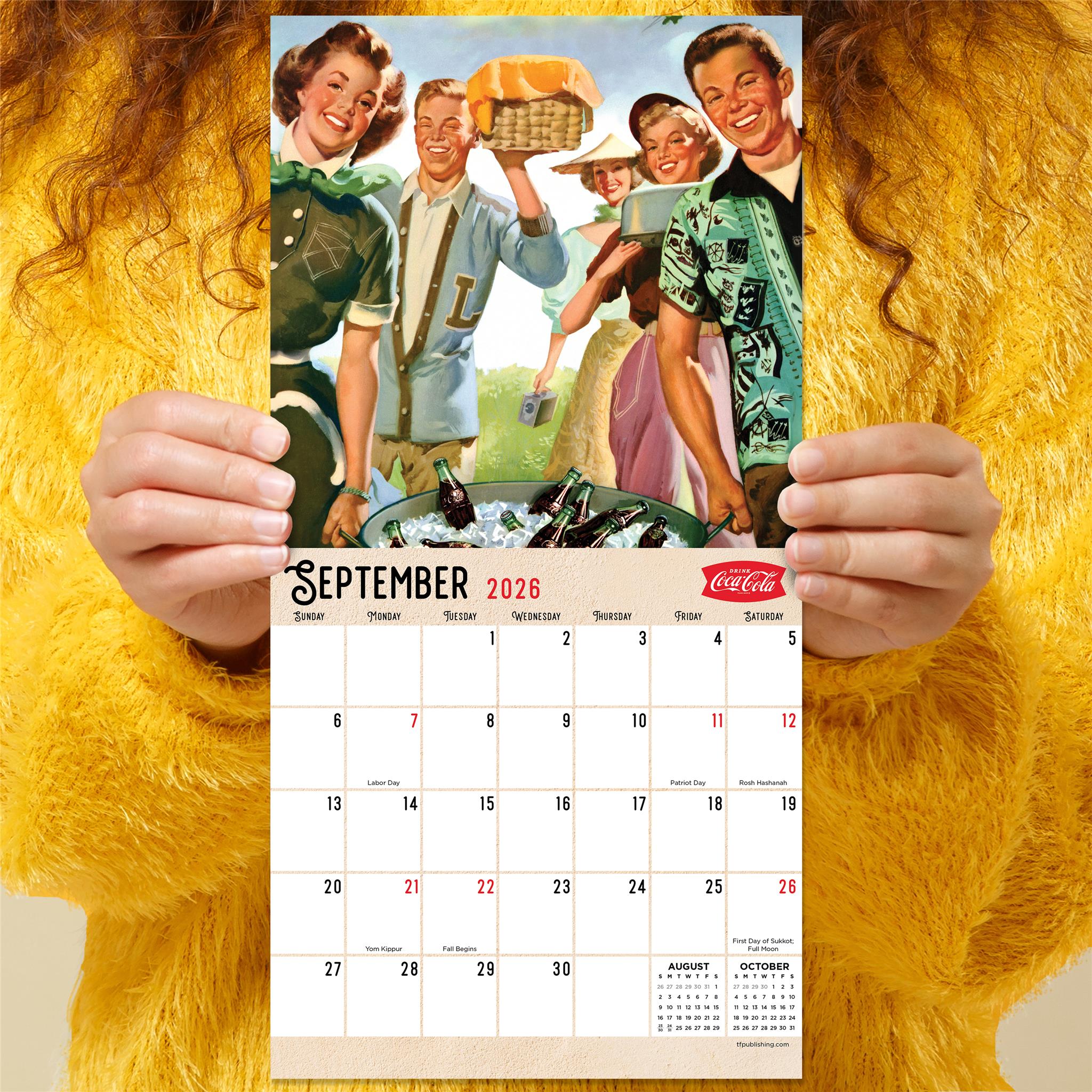 Mini calendrier Coca-Cola 2026