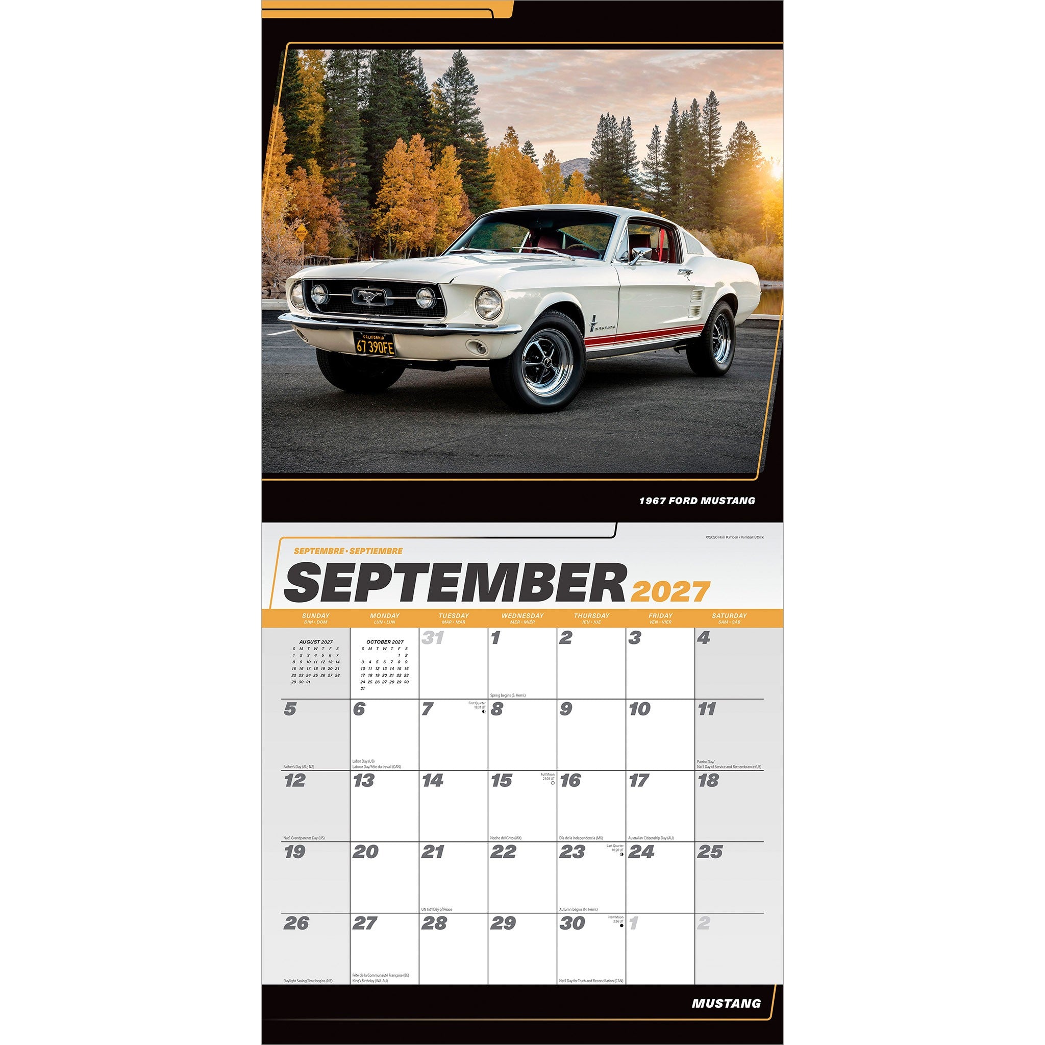 Mustang 2027 Wall Calendar