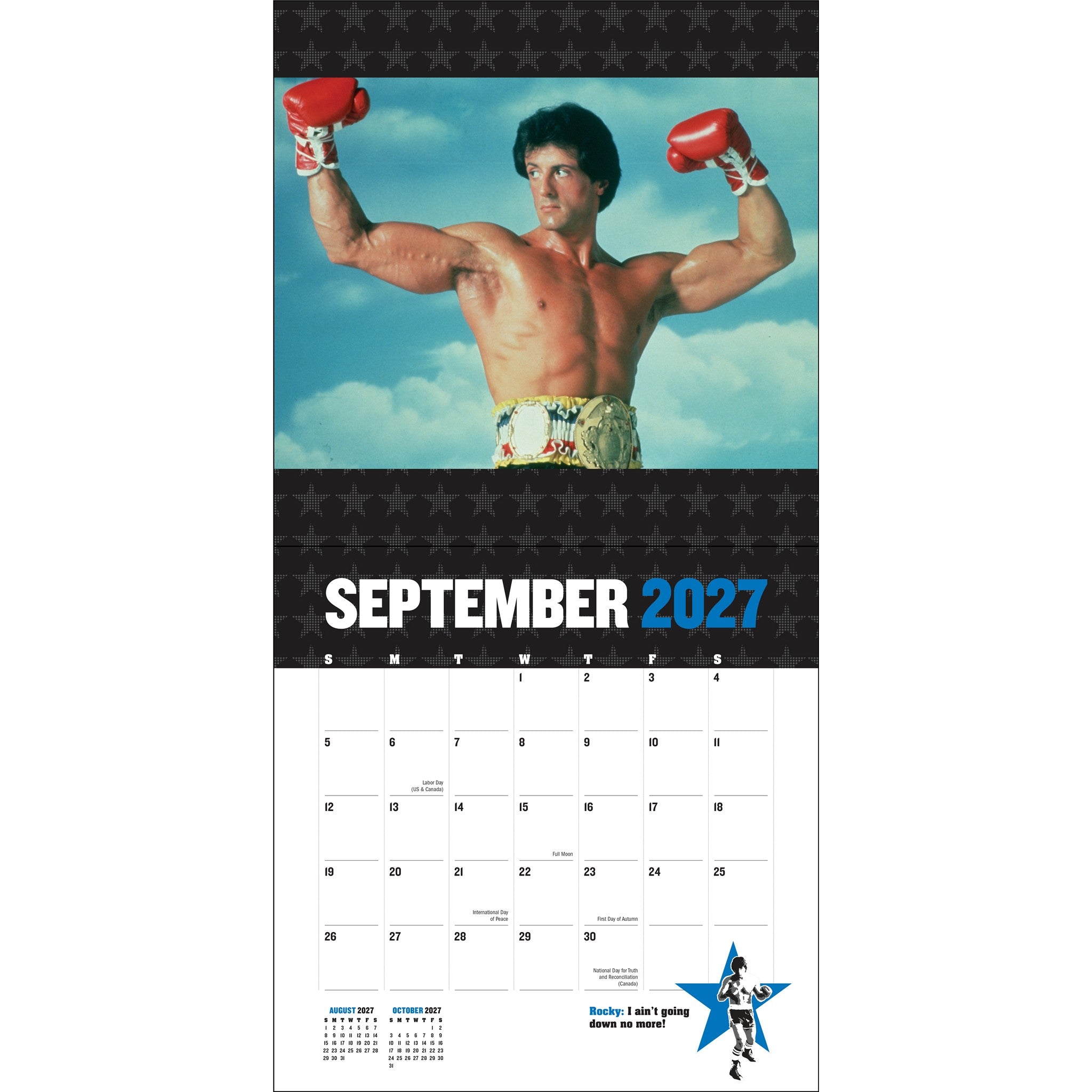 Calendrier mural Rocky 2027 - En ligne uniquement