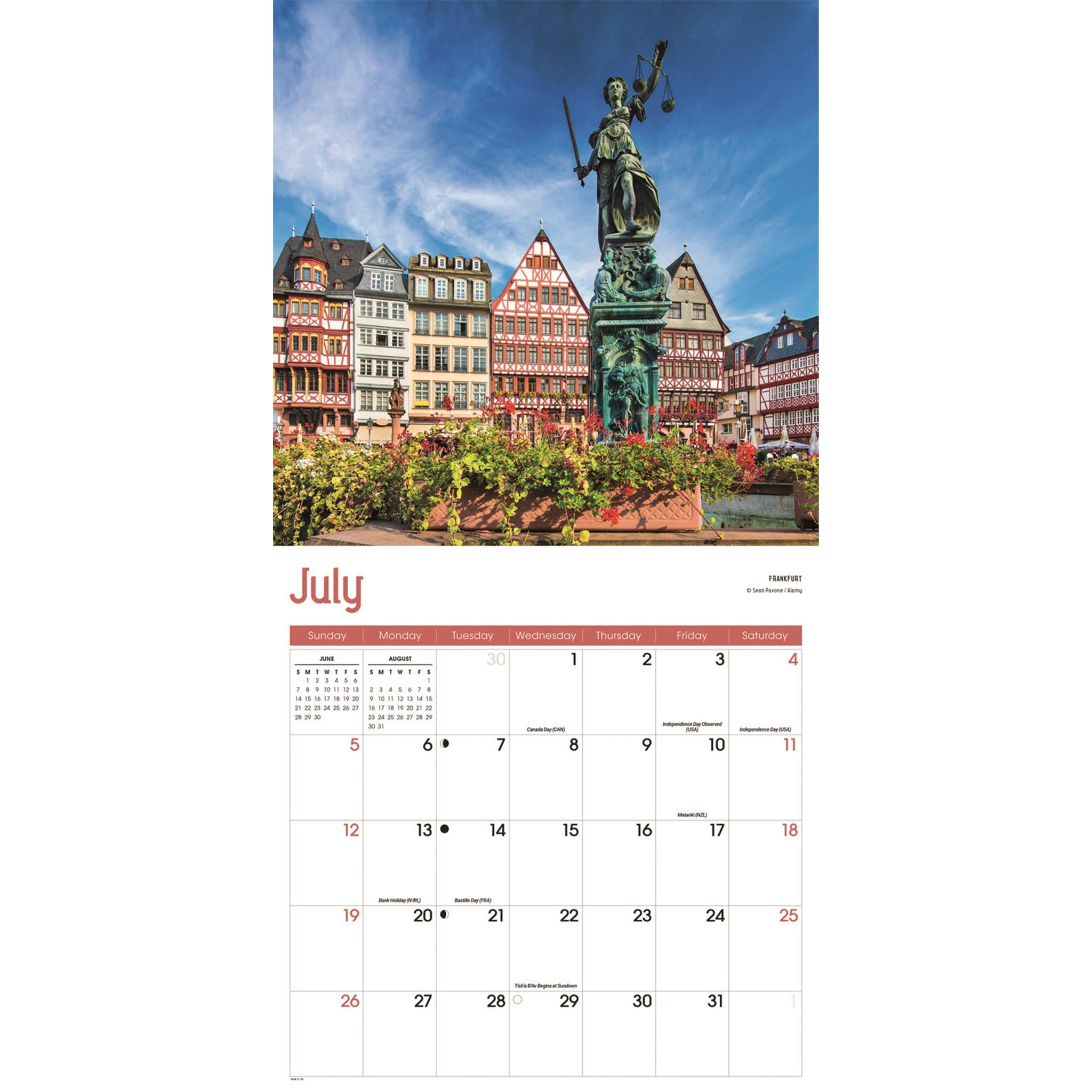 Calendrier mural Allemagne 2026