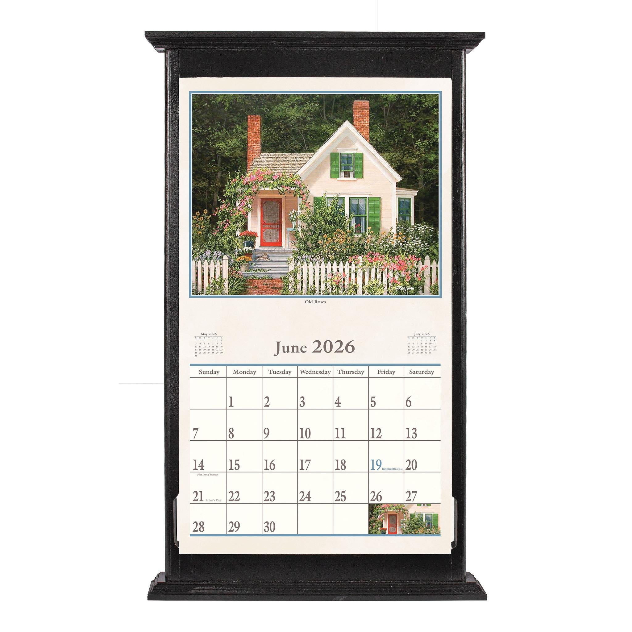 Calendrier mural 2026 « Un endroit où se sentir chez soi » - Disponible uniquement en ligne