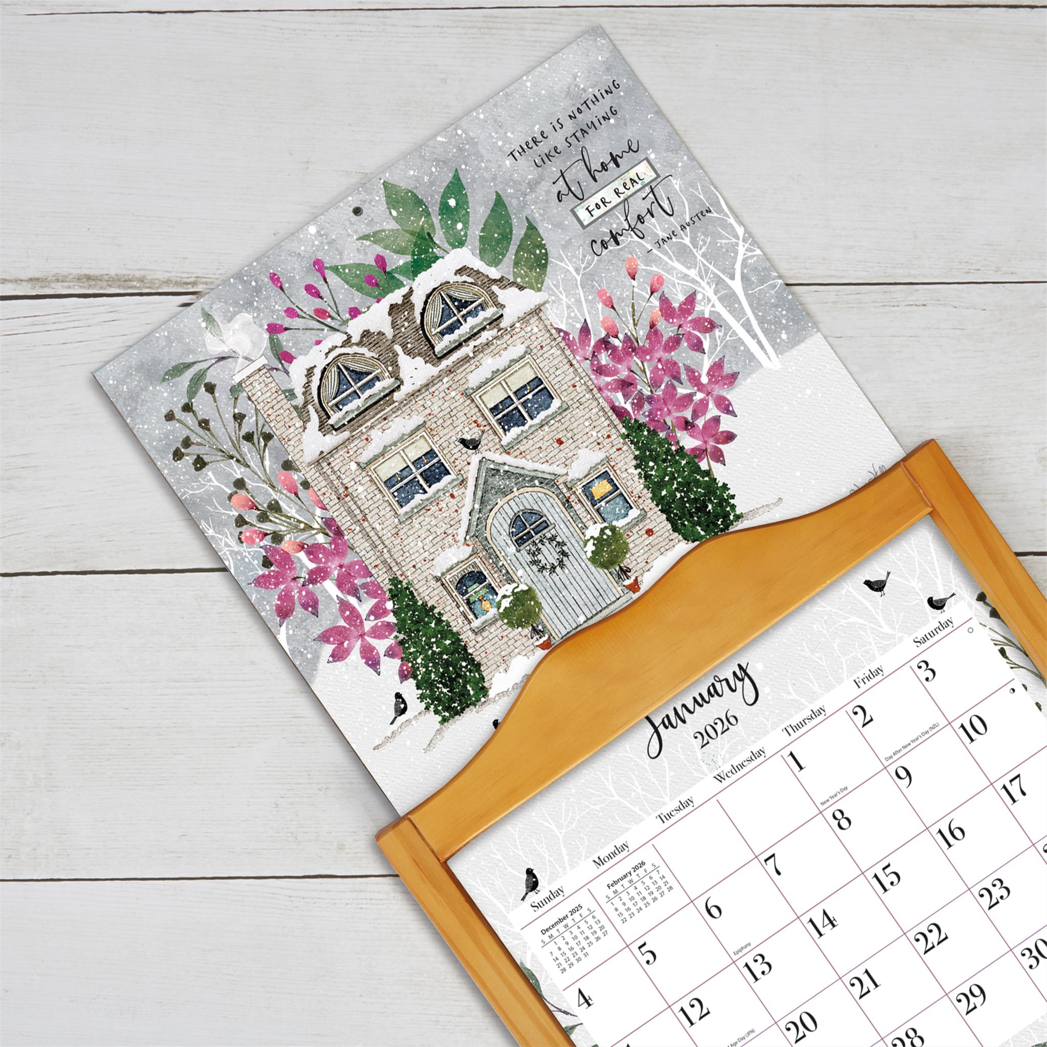 Calendrier mural de luxe « Bénissez cette maison » 2026 - Disponible uniquement en ligne