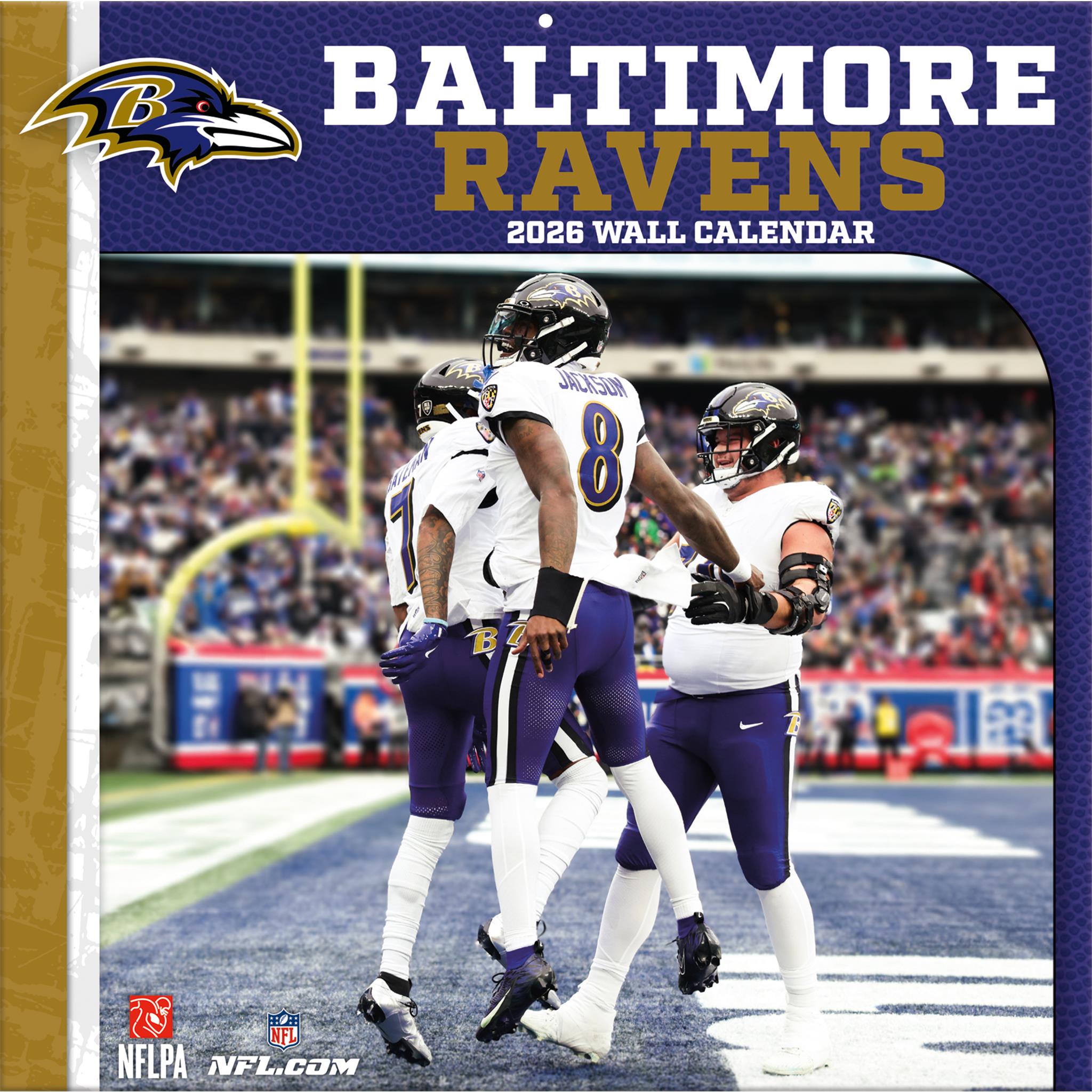 Calendrier mural NFL Baltimore Ravens 2026