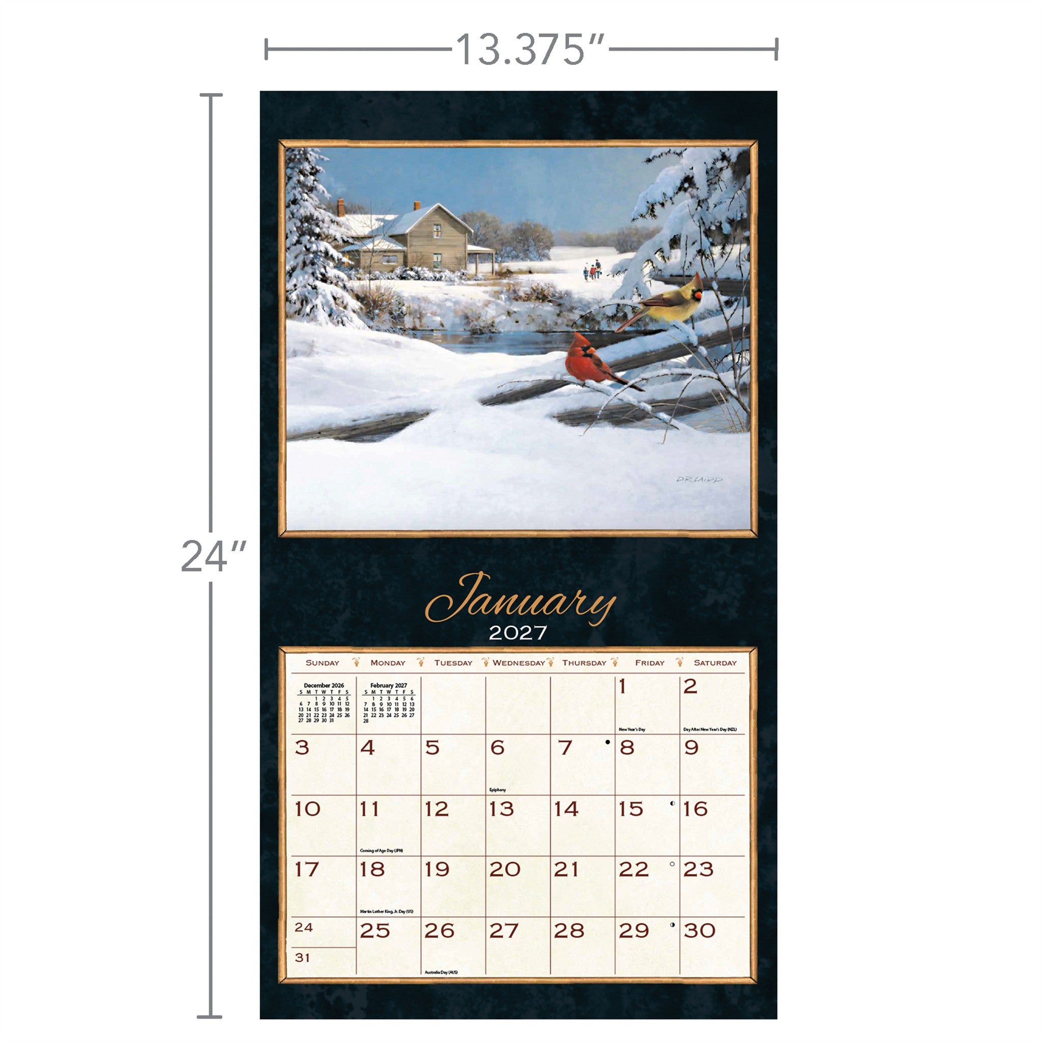 Treasured Times Special Edition with Print 2027 Wall Calendar