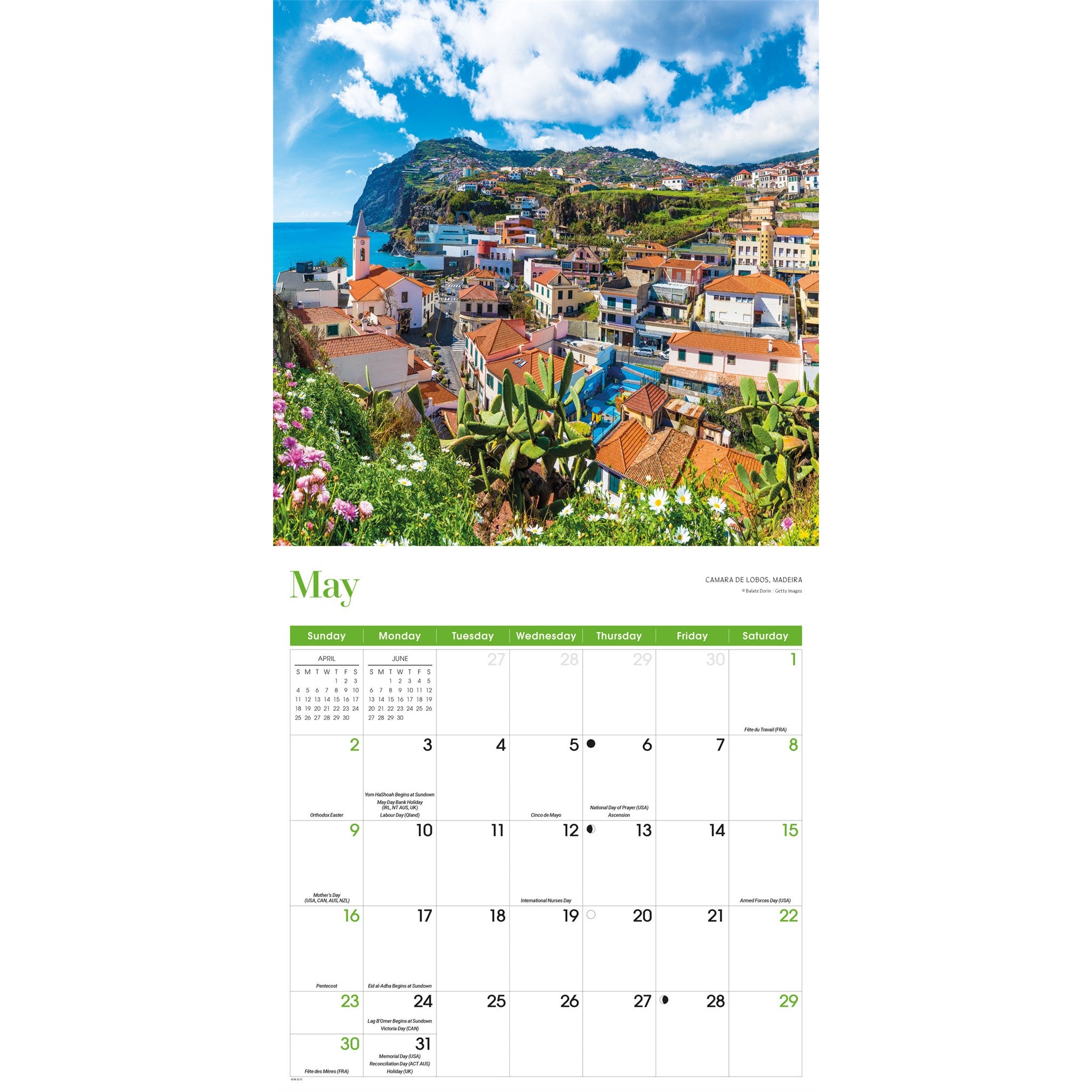 Calendrier mural Portugal 2027