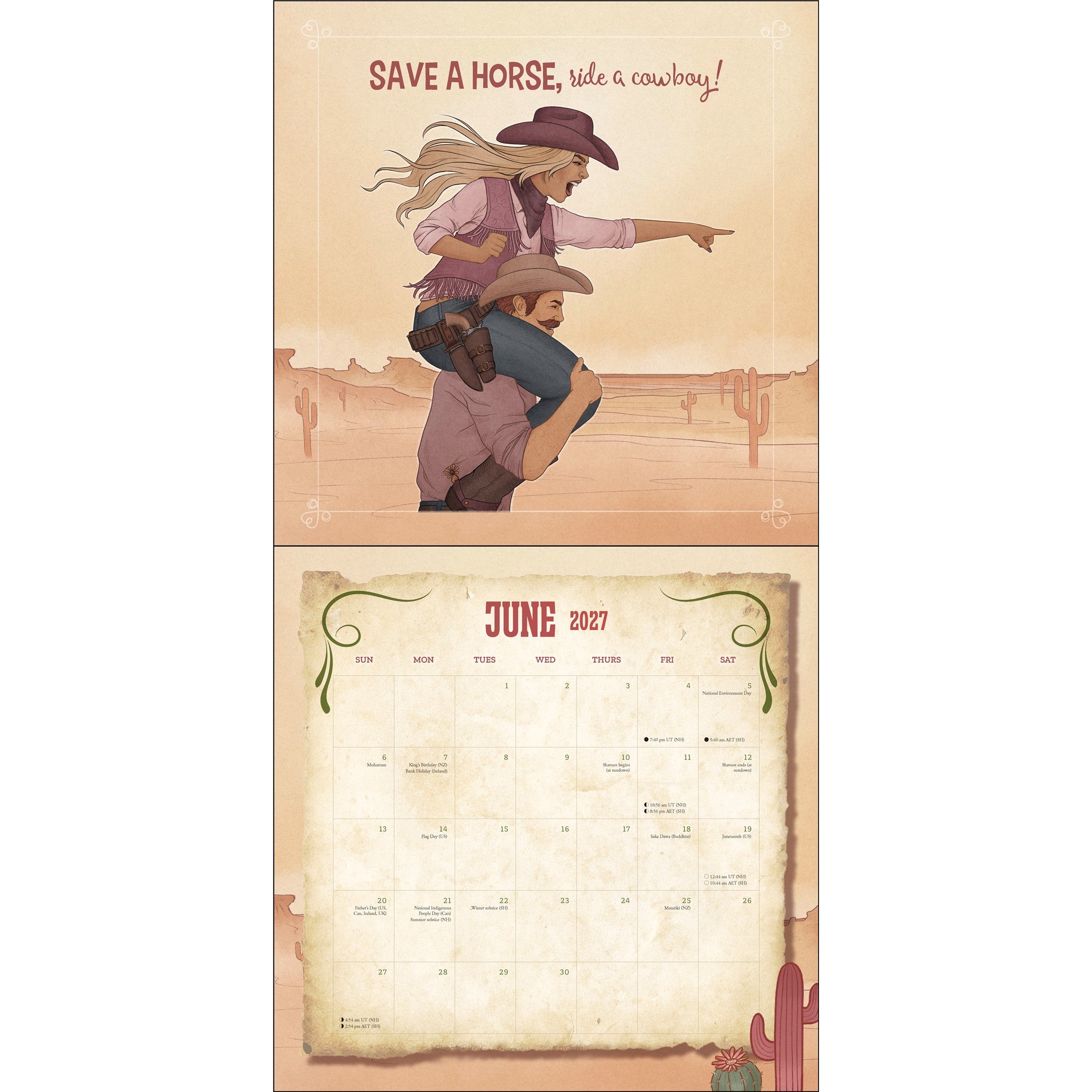 Calendrier mural 2027 « Il y a un serpent dans ma botte » – En ligne uniquement