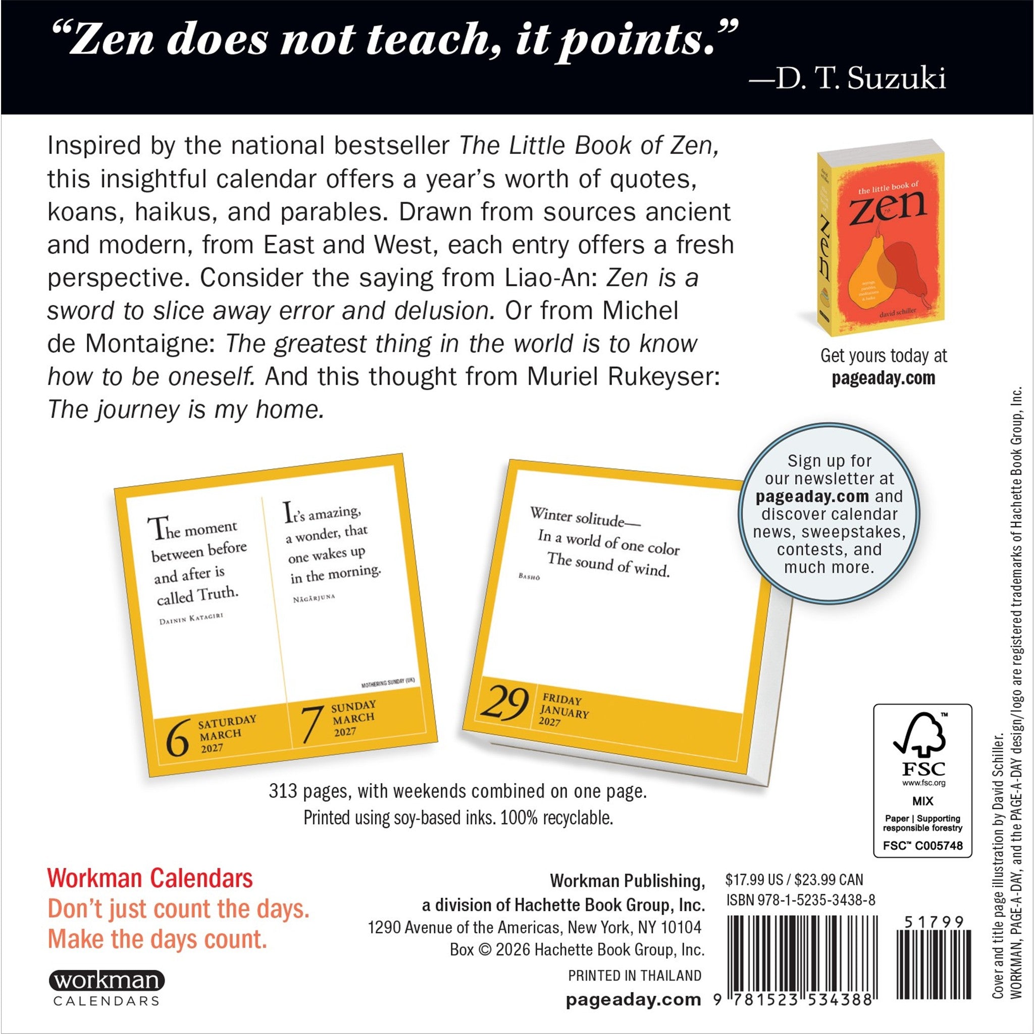 A Year of Zen 2027 Box Calendar