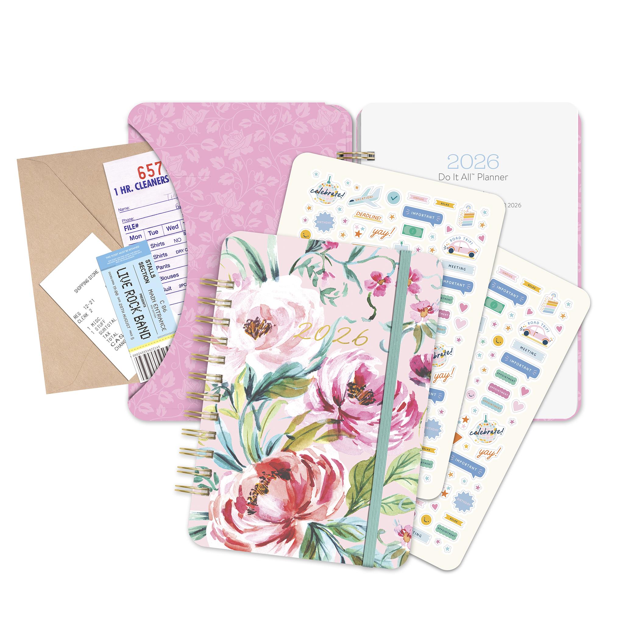 Bella Flora Do It All 2025-2026 Planner Calendar
