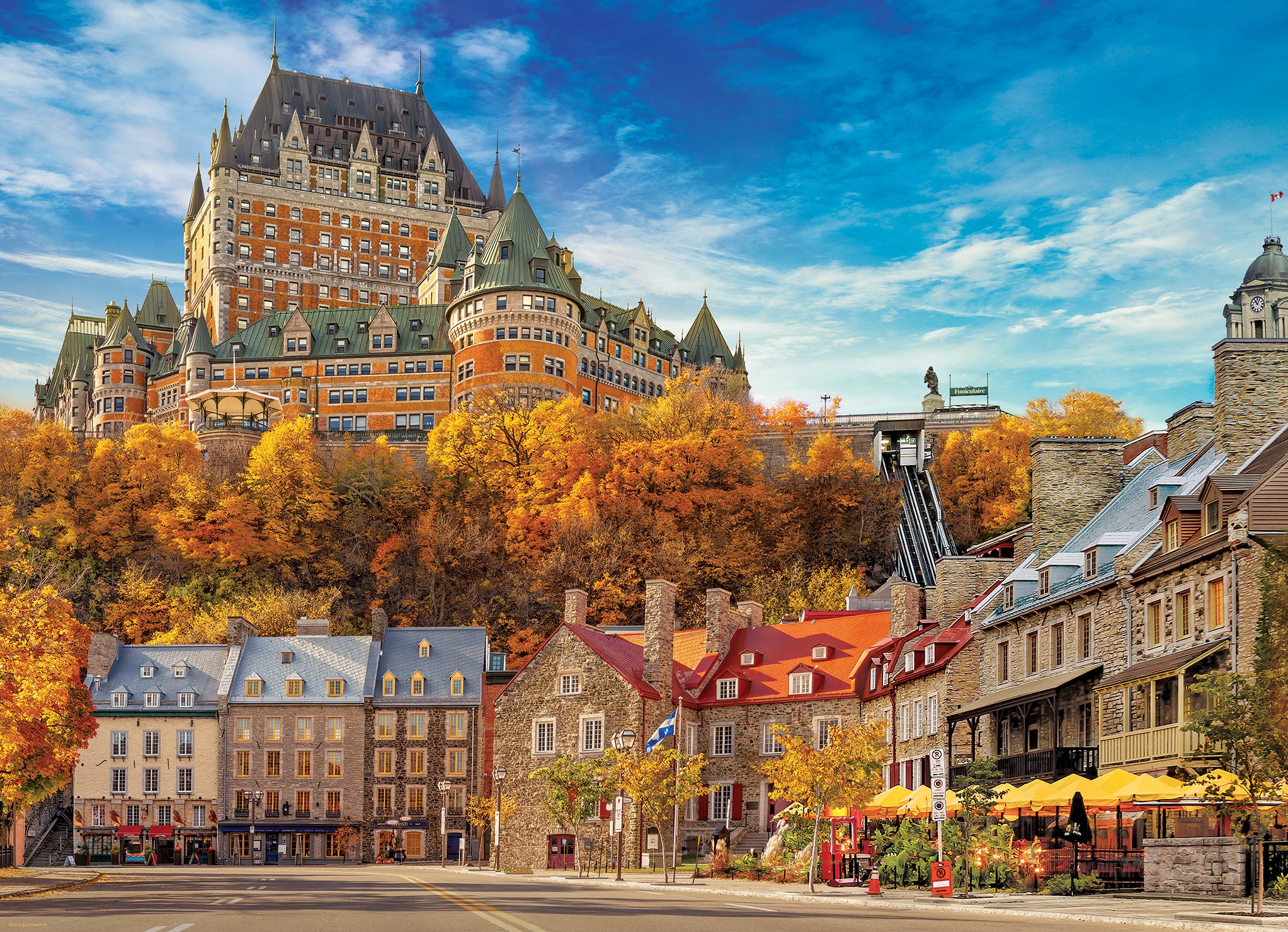 Quartier Petit Champlain Quebec 1000 Piece Puzzle - Online Only