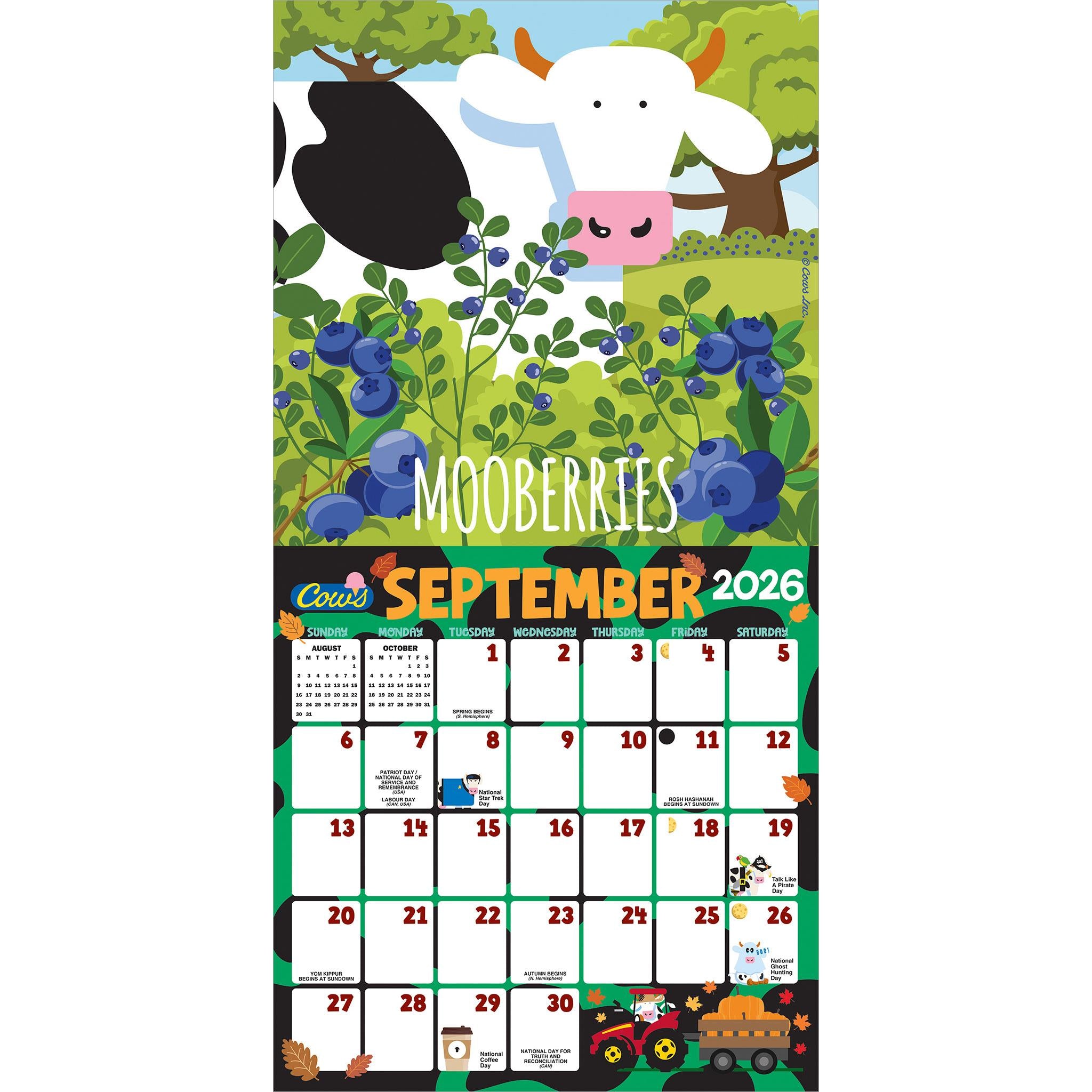 Mini-calendrier 2026 de Cows Creamery