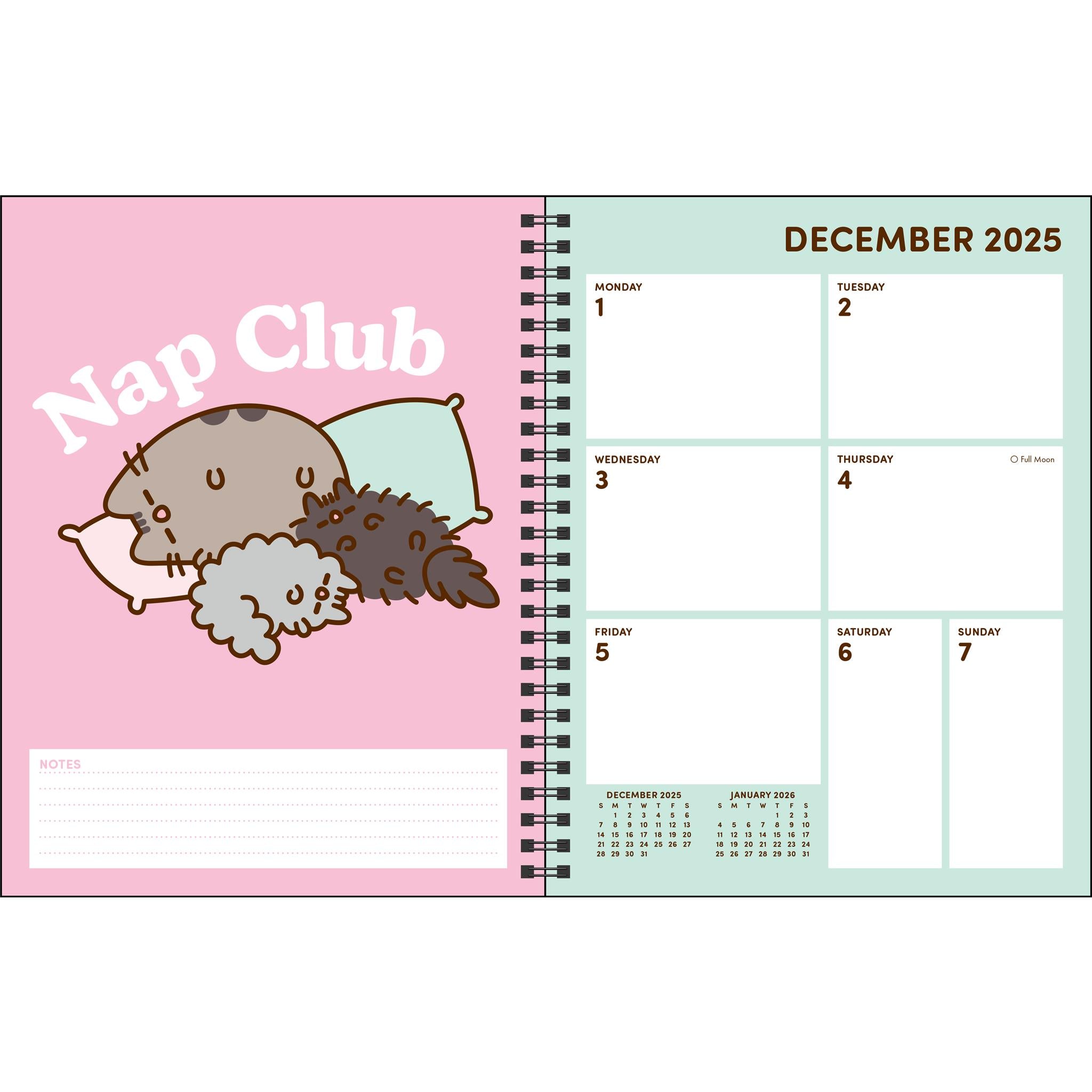 Calendrier des fiançailles de Pusheen pour 2025-2026