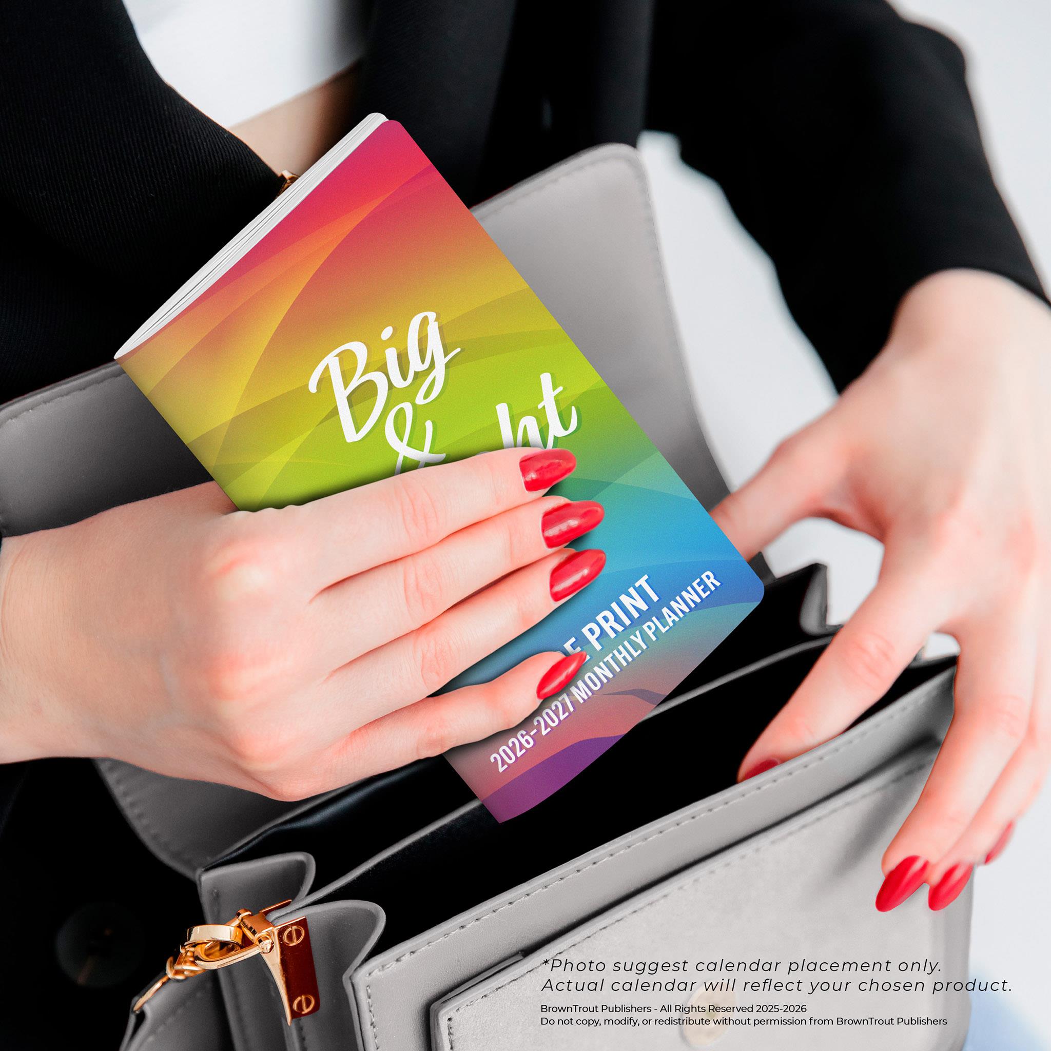 Agenda de poche 2026 (2 ans), grand format et lumineux - Disponible uniquement en ligne