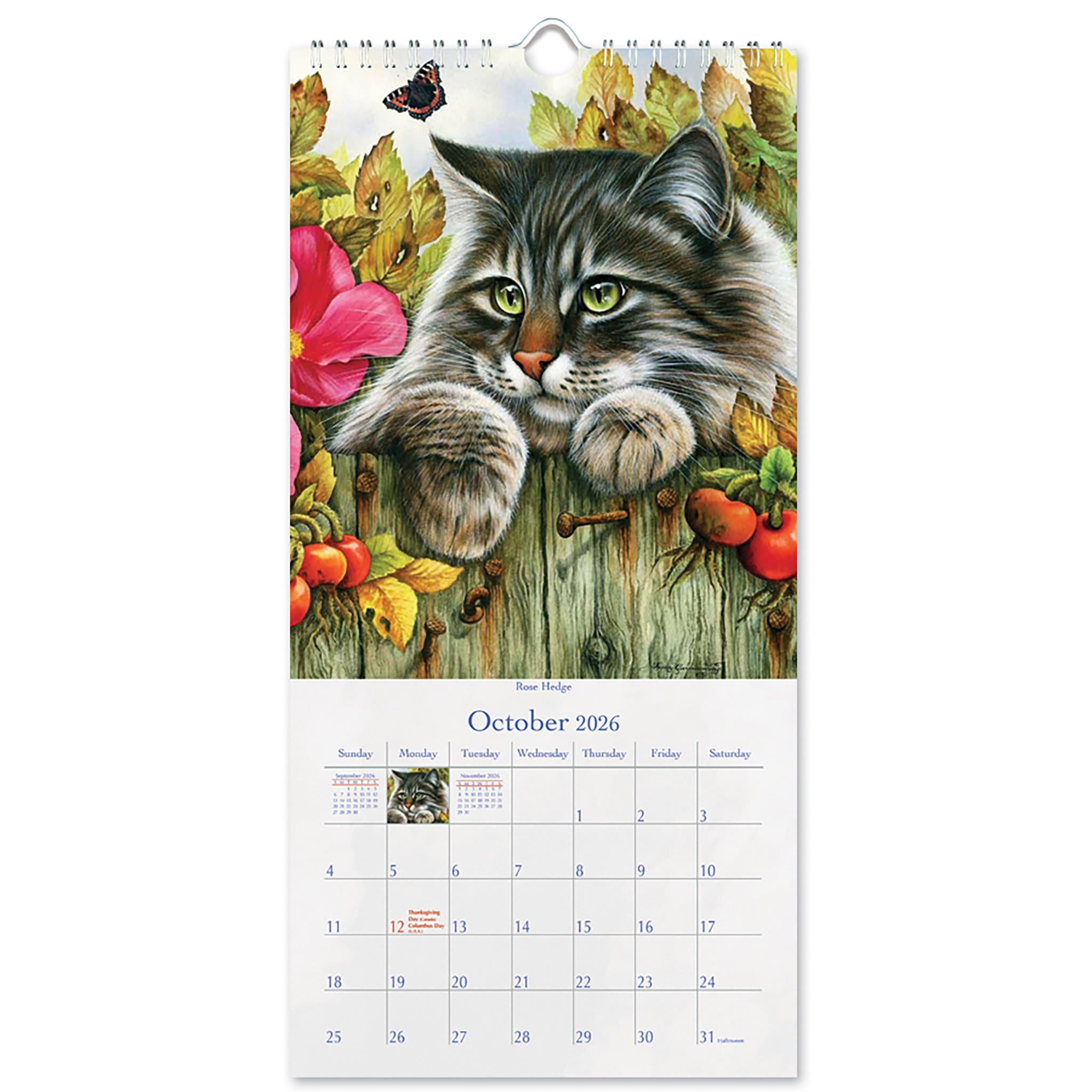 Calendrier mince Cat's Meow 2026 - Disponible uniquement en ligne