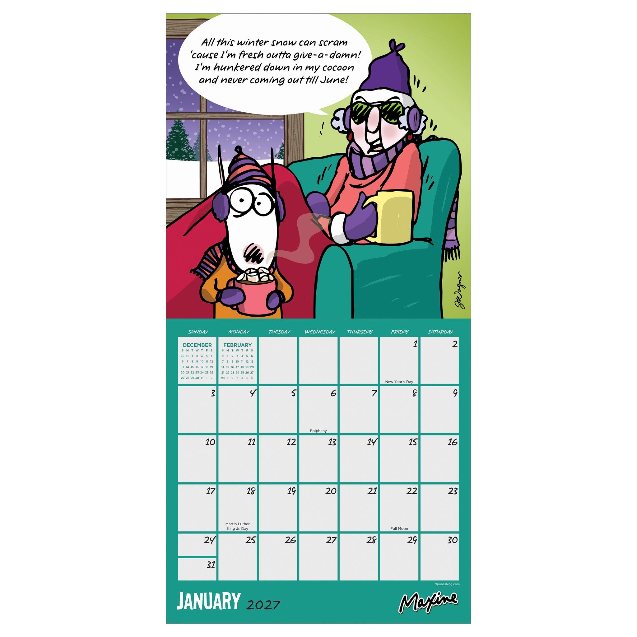 Maxine 2027 Mini Calendar