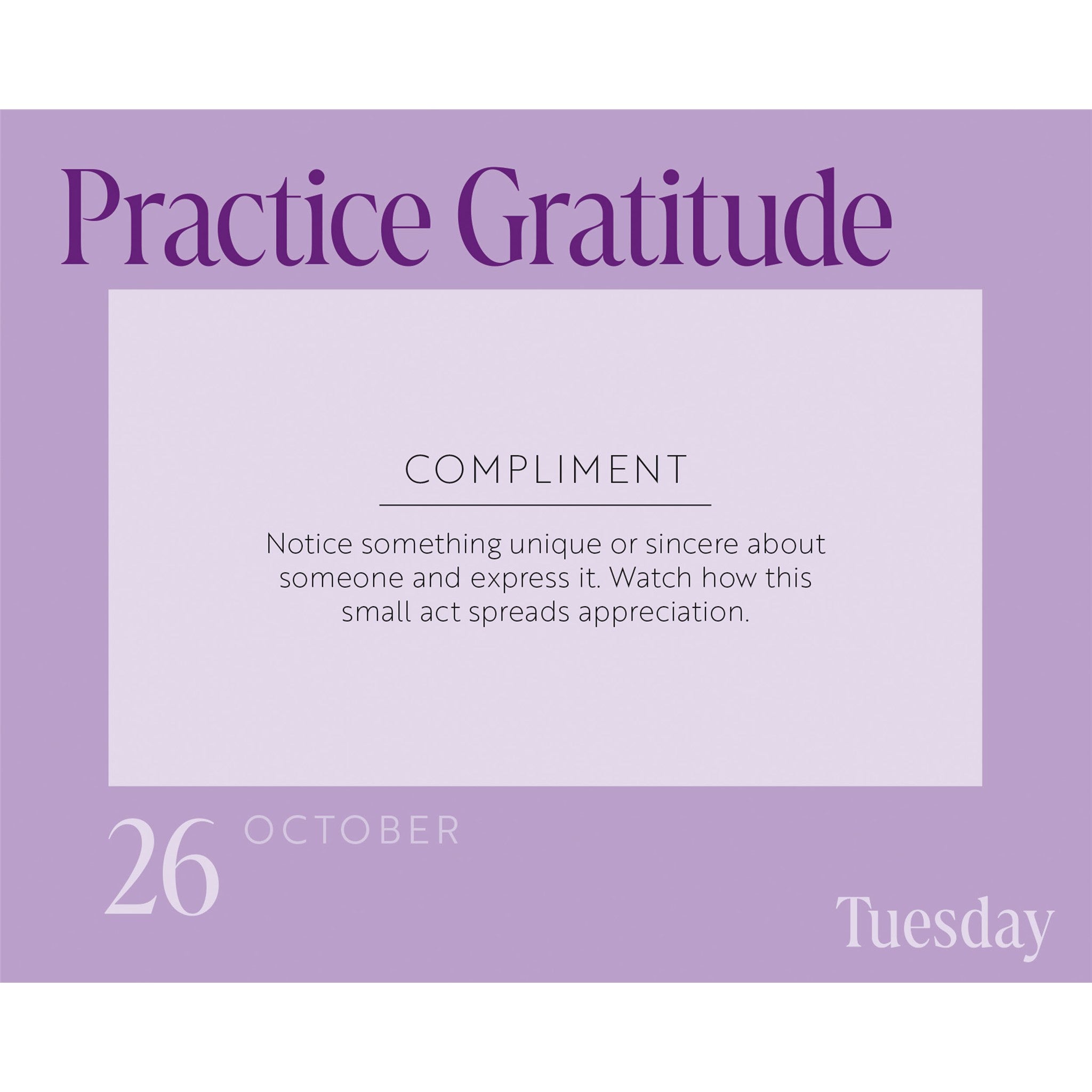 Calendrier de l'Avent 2027 "Année de gratitude"