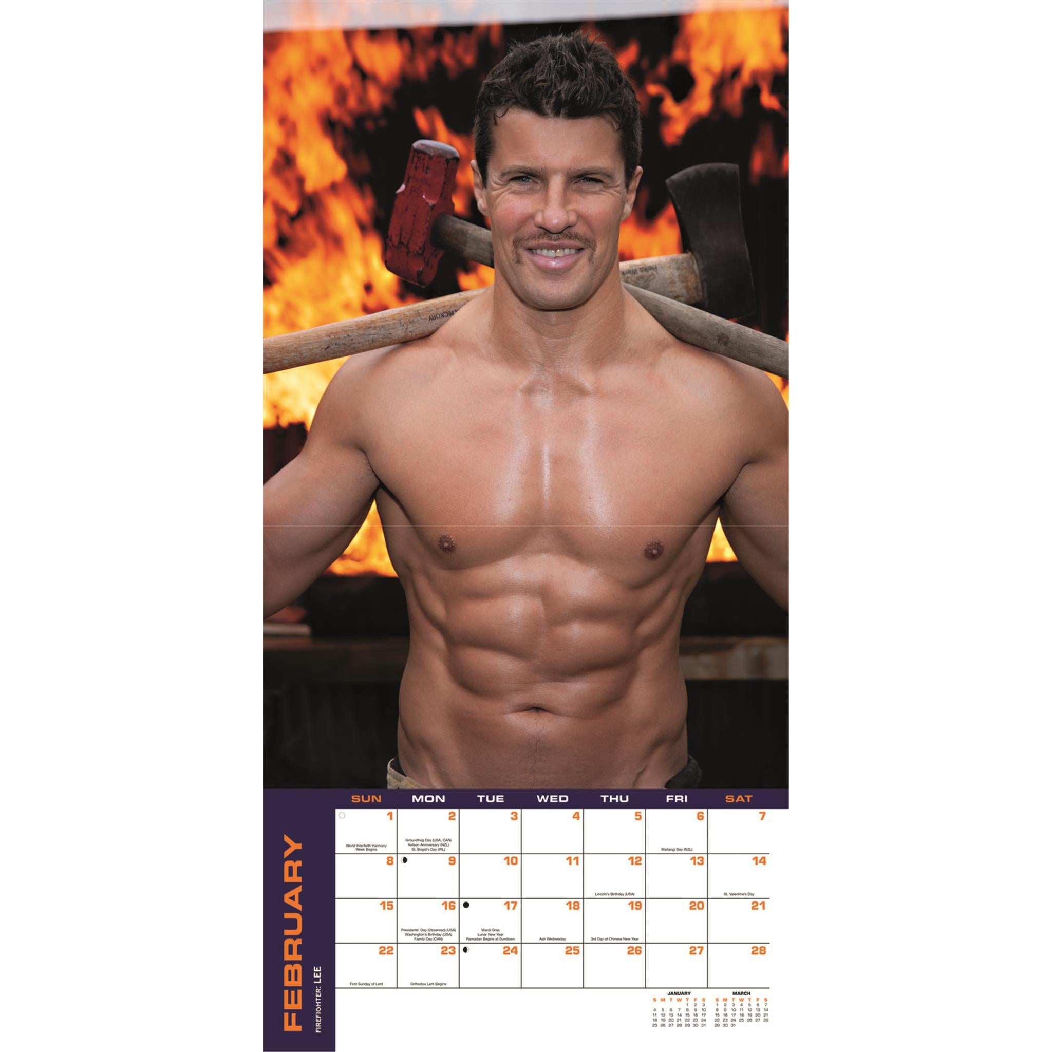 Firefighters 2026 Wall Calendar