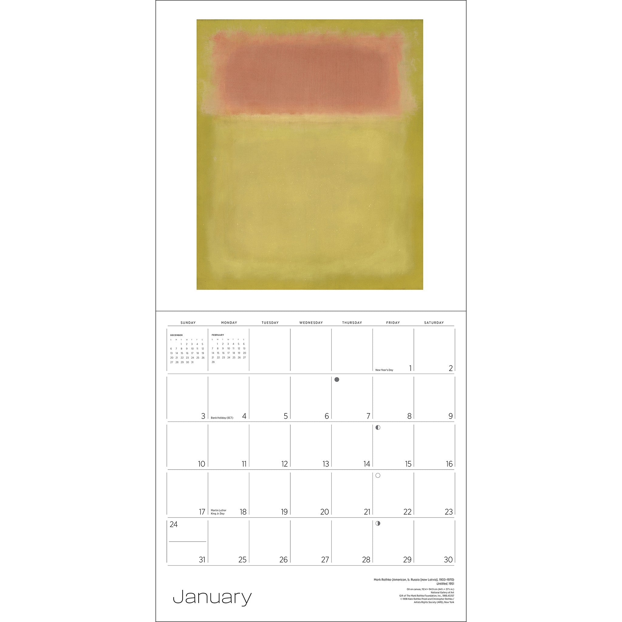 Rothko 2027 Wall Calendar