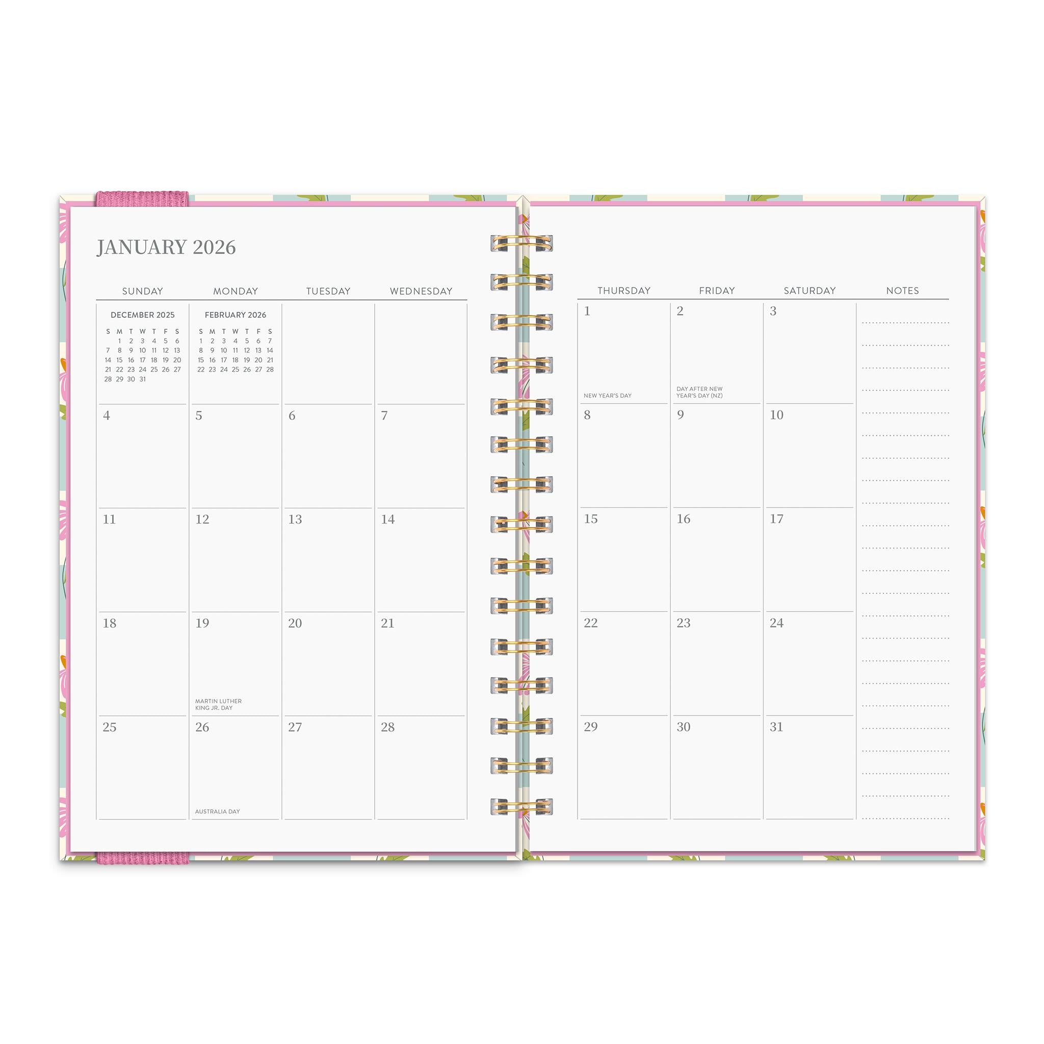 Calendrier des fiançailles Coneflower Corner Oliver 2025-2026