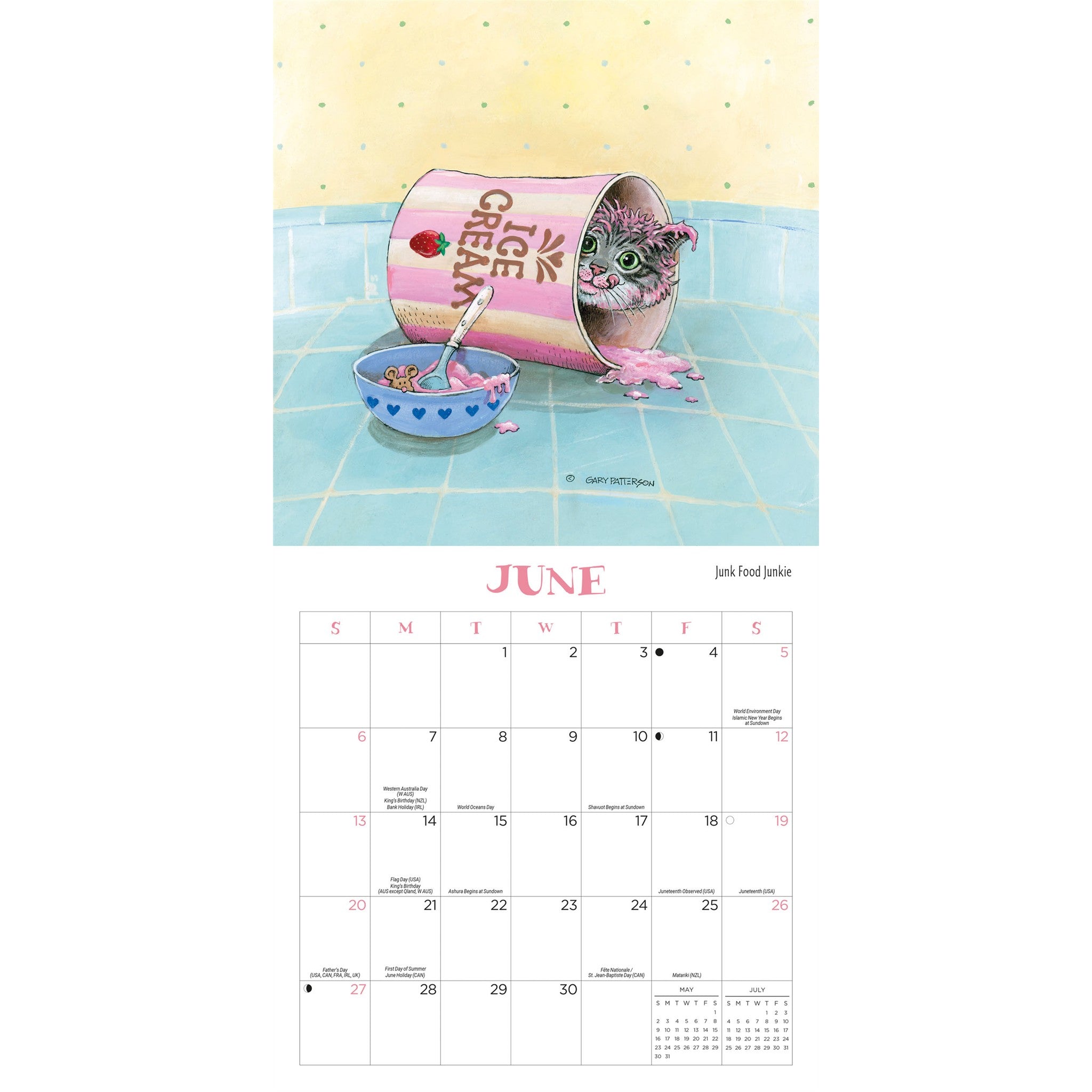 Gary Patterson Cats 2027 Mini Magnetic Calendar