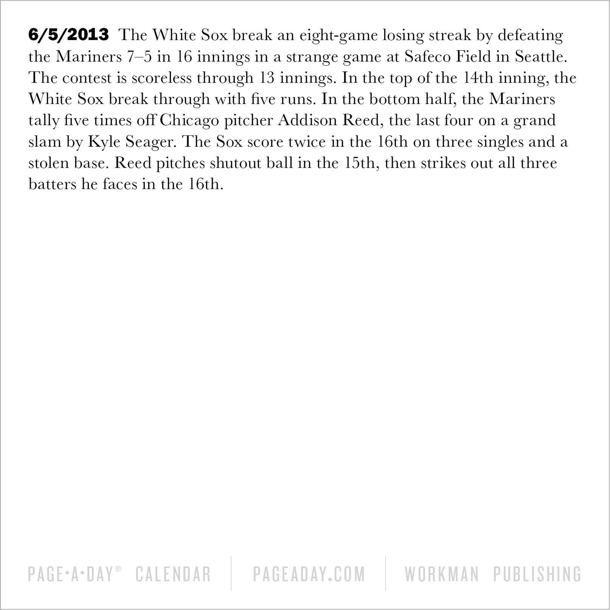 Calendrier Sports Facts 365 2026