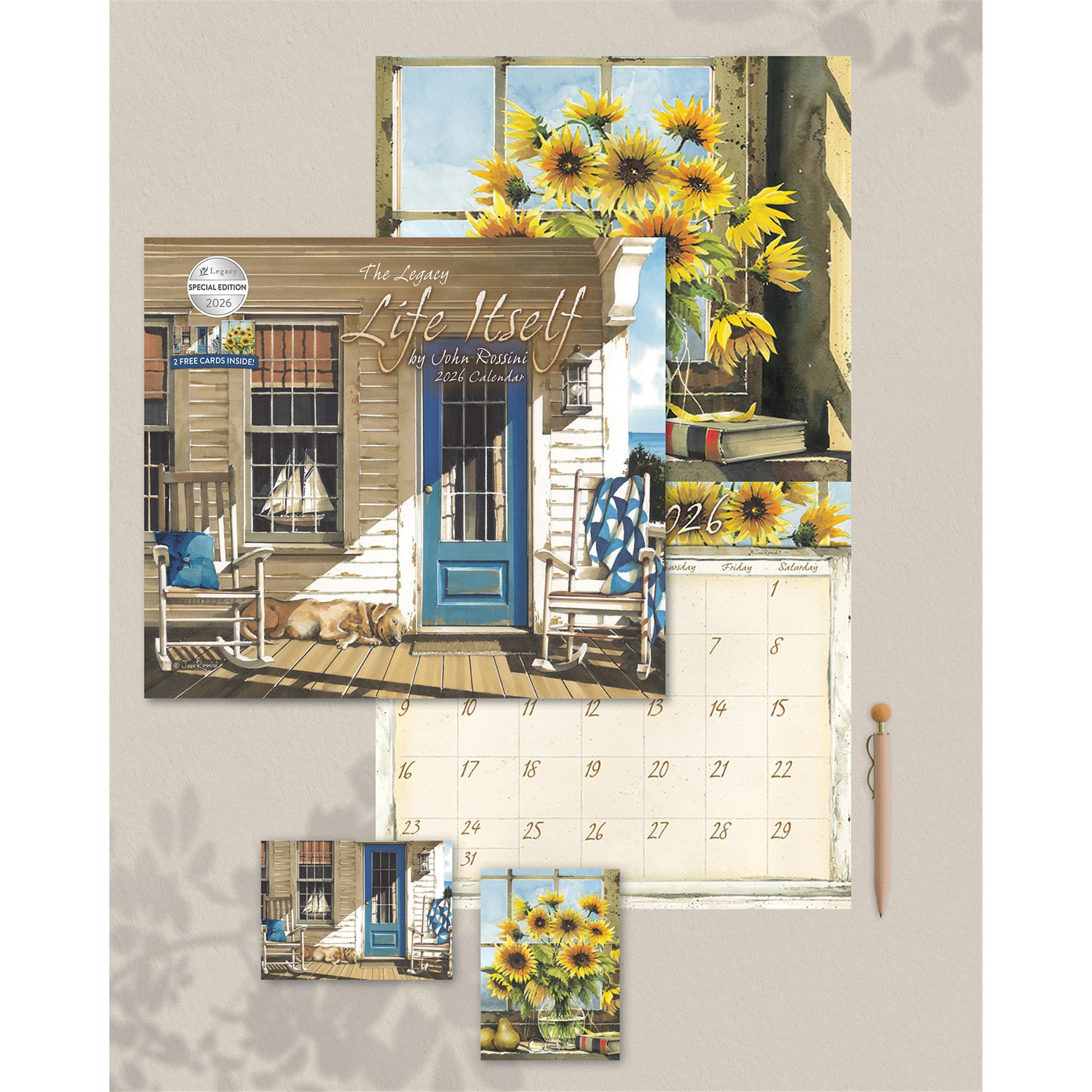 Calendrier mural Life Itself 2026 Édition Spéciale Deluxe avec cartes