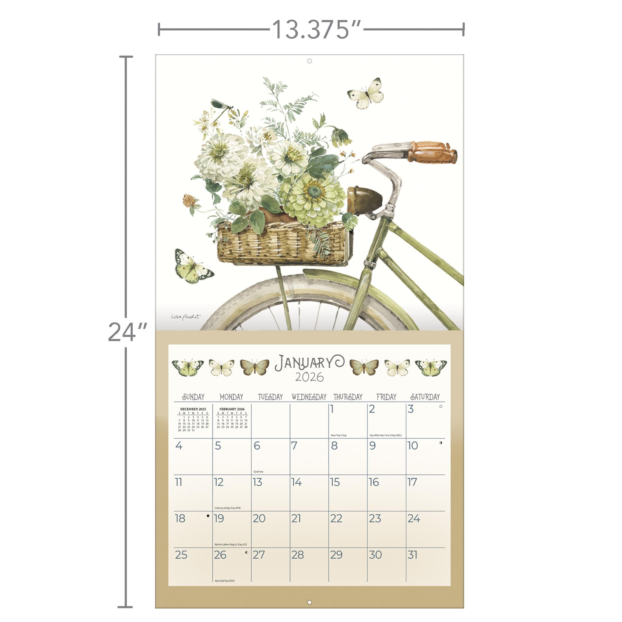 Calendrier mural de luxe A Beautiful Ride 2026