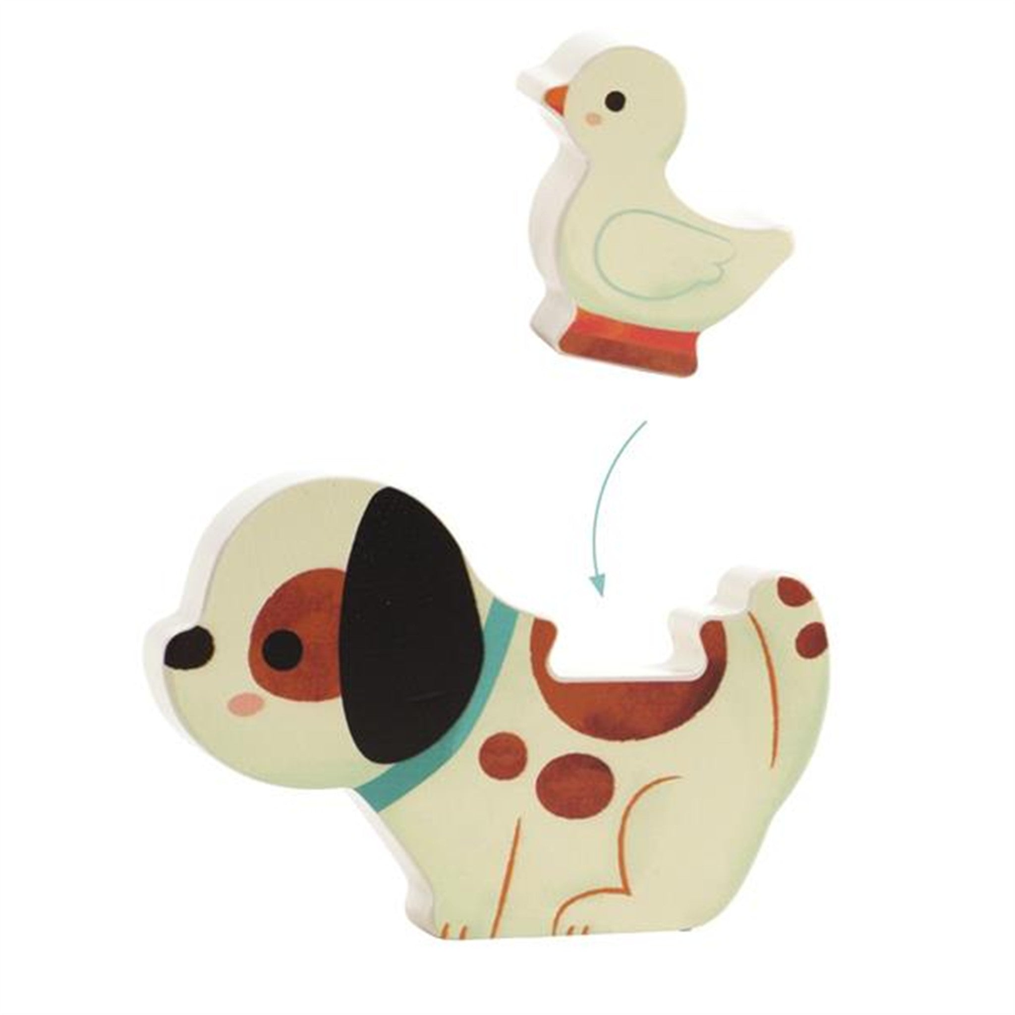 Puzz & Play Friends Wooden 6 Piece Puzzle