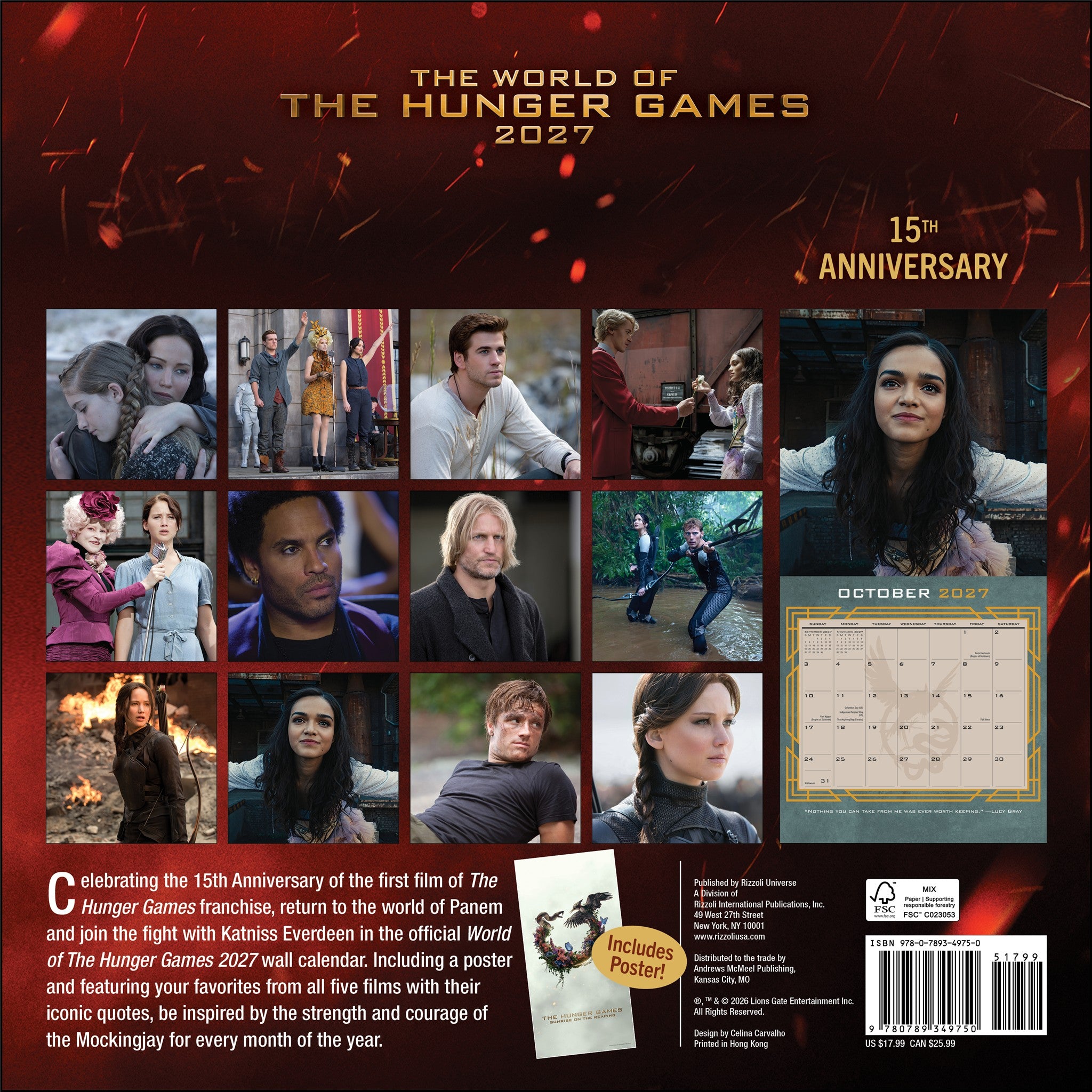 The World of the Hunger Games 2027 Wall Calendar