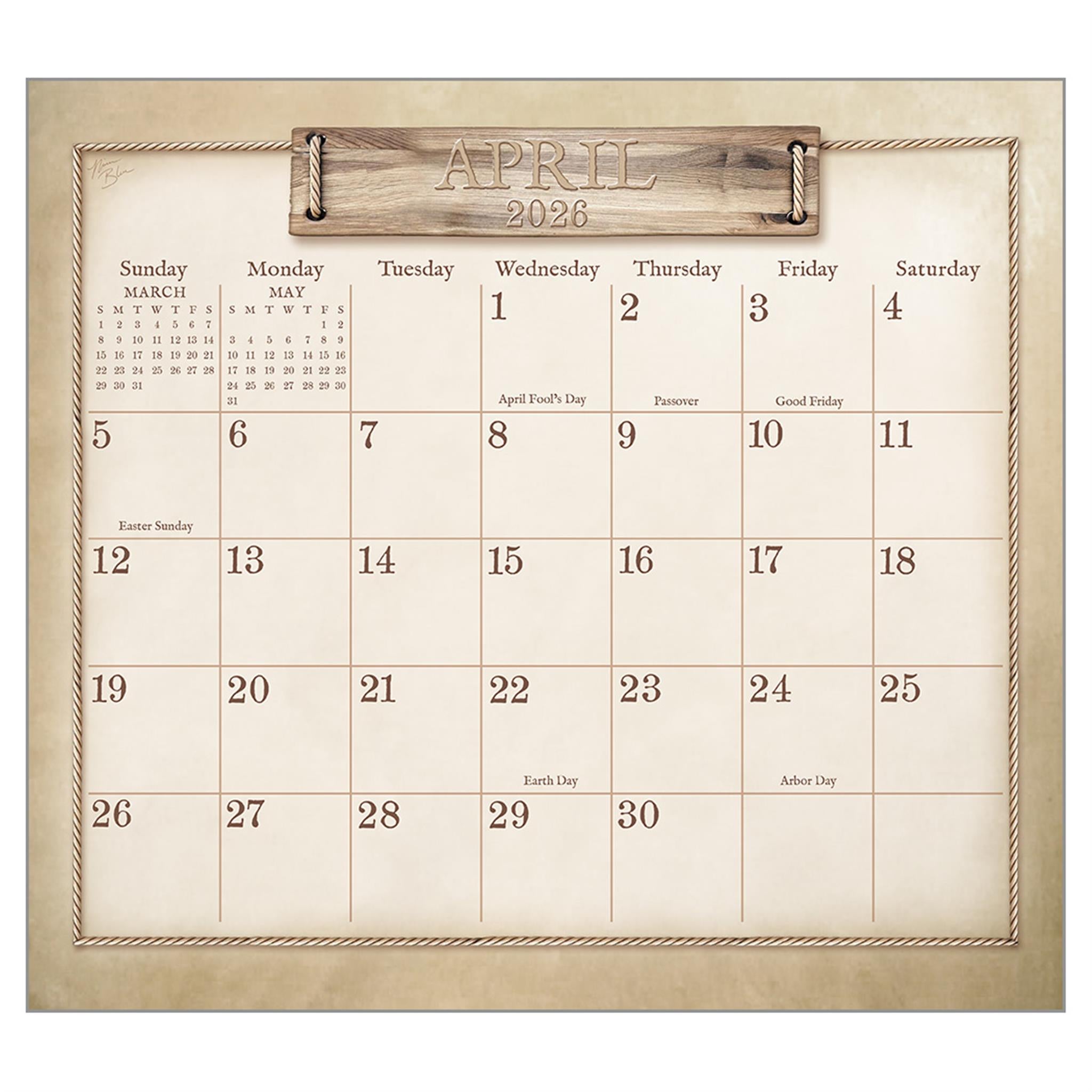 Home On The Range 2026 Deluxe Wall Calendar