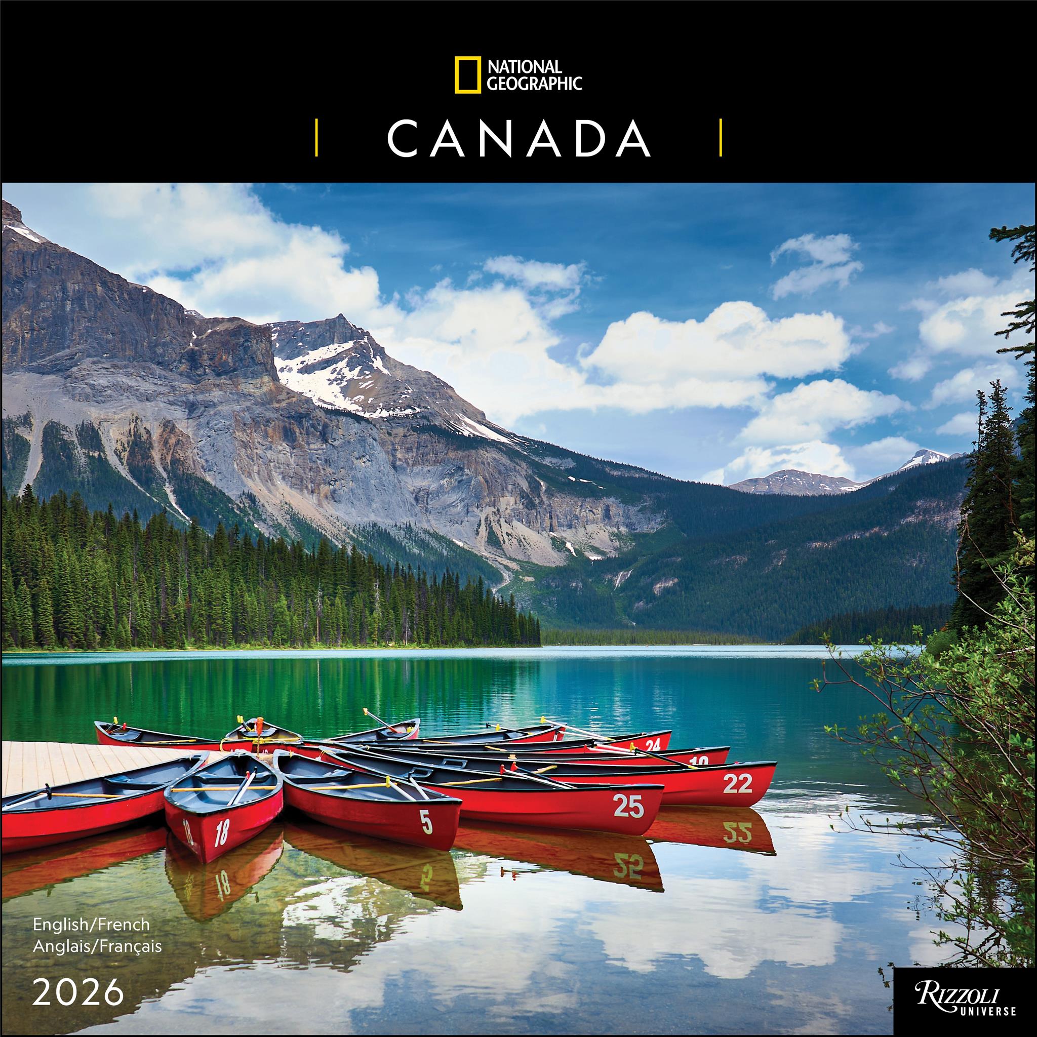 Calendrier mural National Geographic Canada 2026