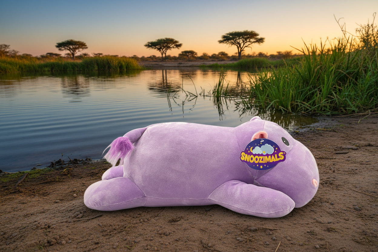 Peluche Hippo Snoozimals de 50 cm