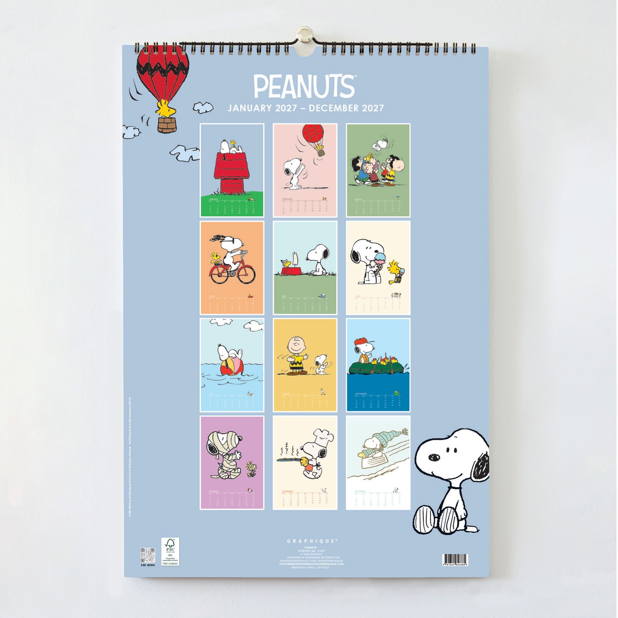 Peanuts Limited Edition 2027 Poster Calendar
