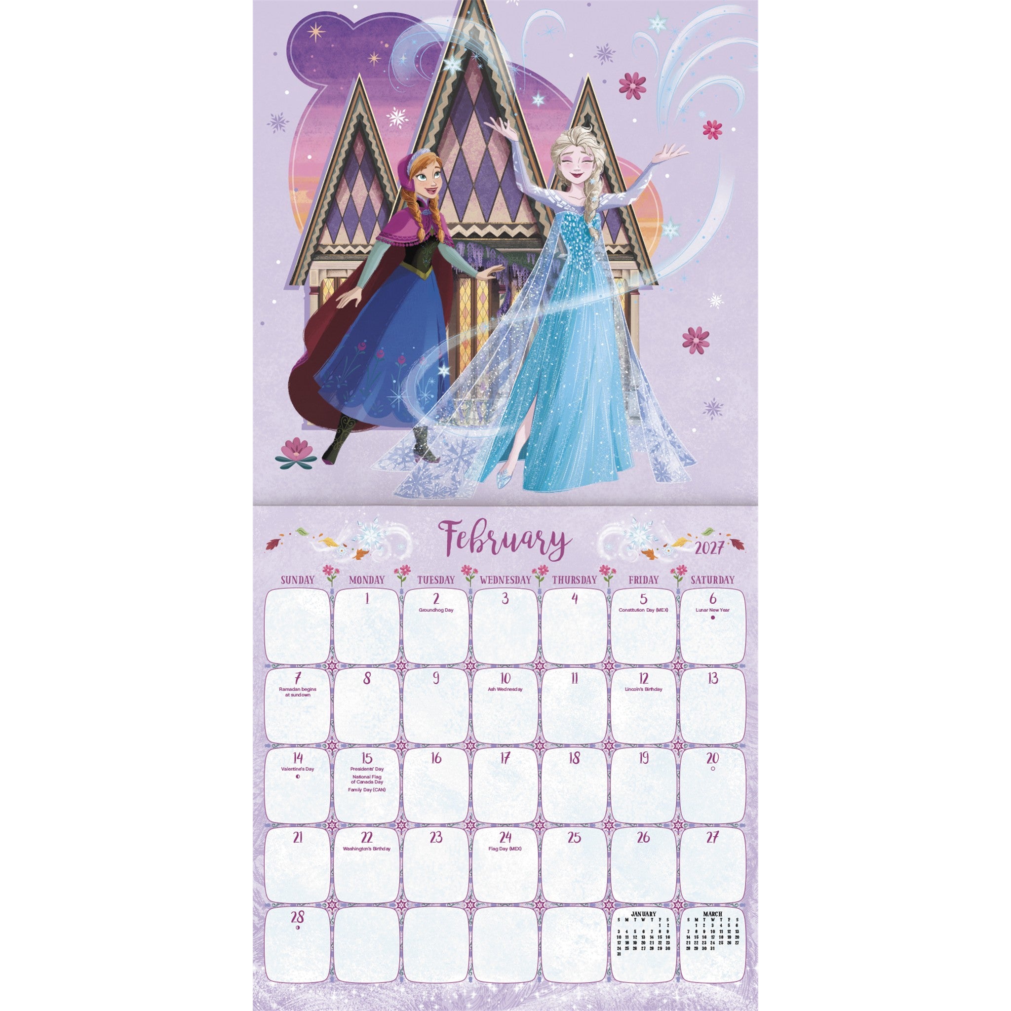 Frozen 2027 Wall Calendar