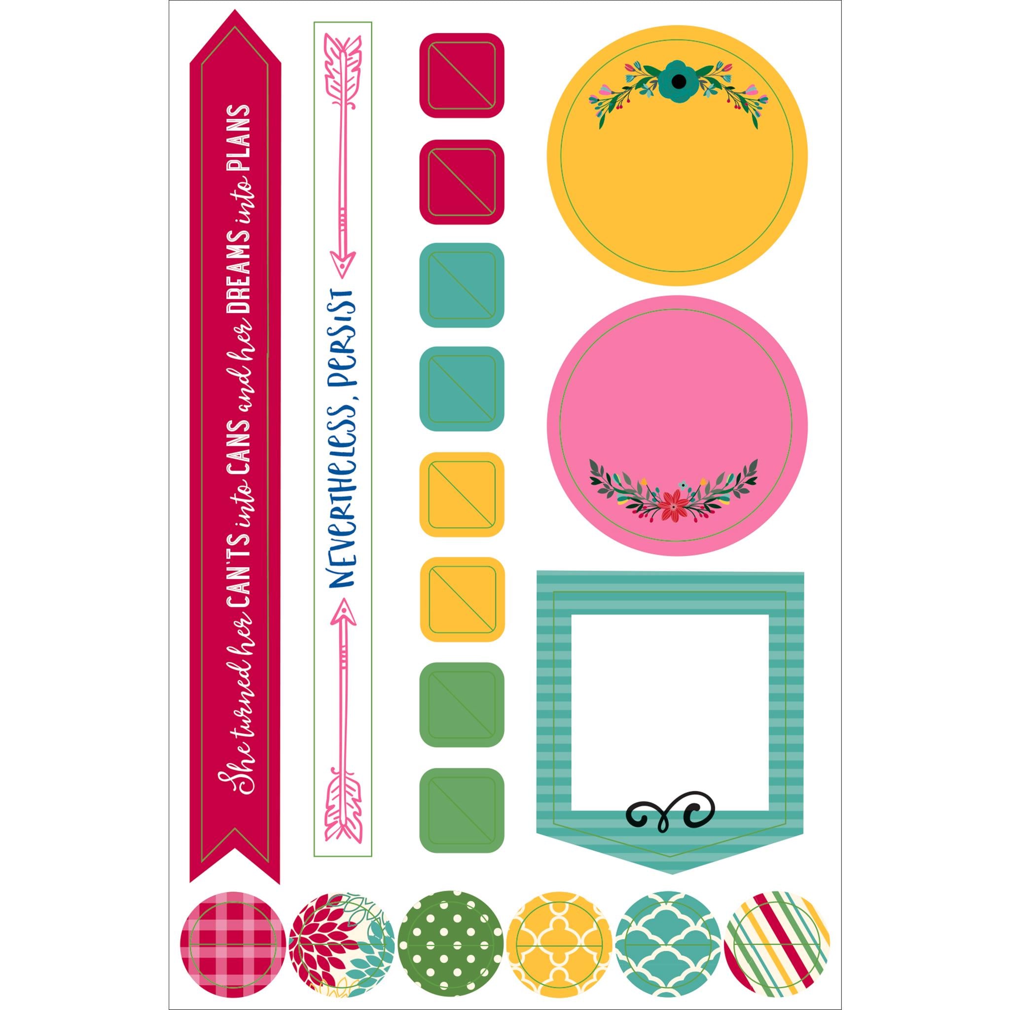 Bordures, cadres, autocollants pour agenda