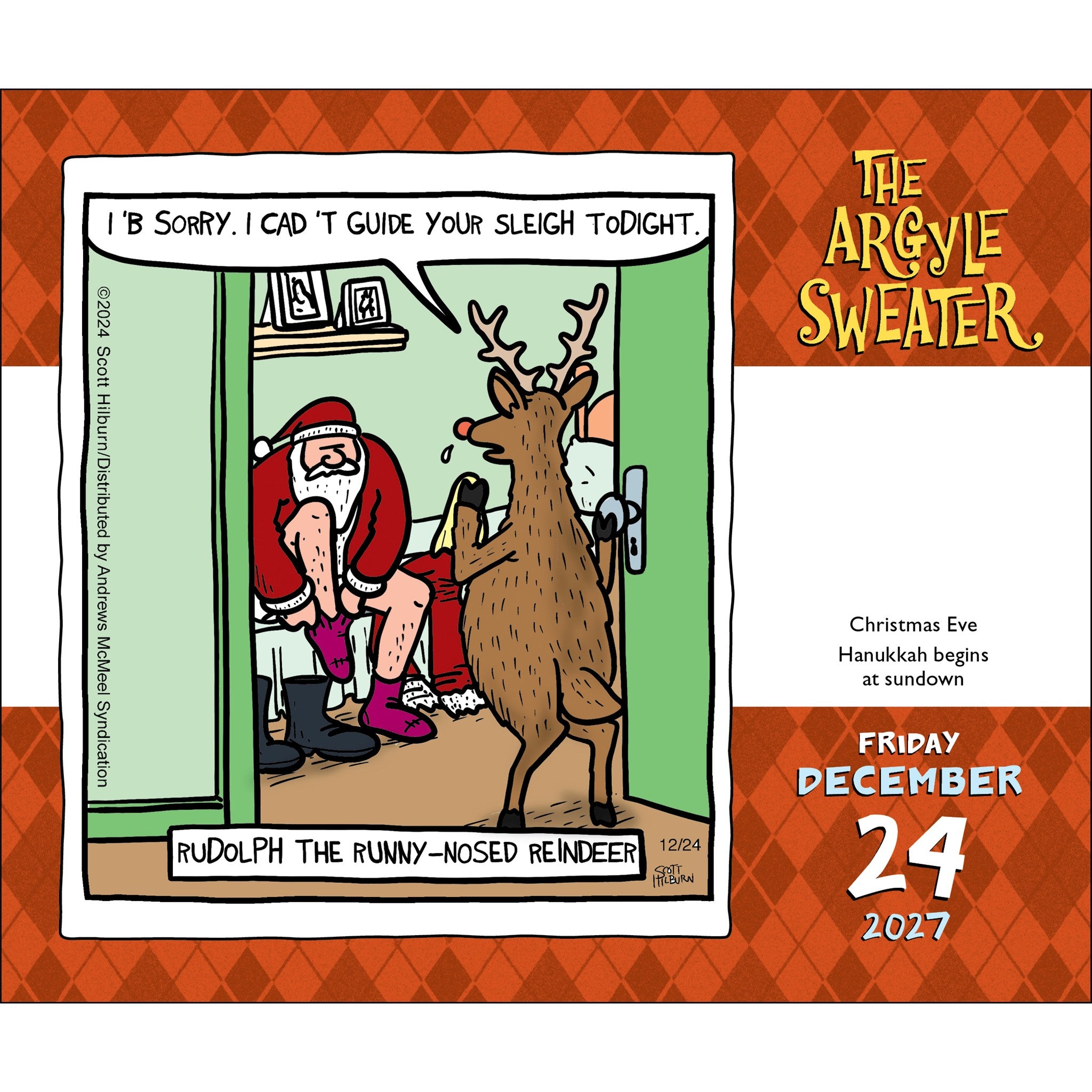 Argyle Sweater 2027 Box Calendar
