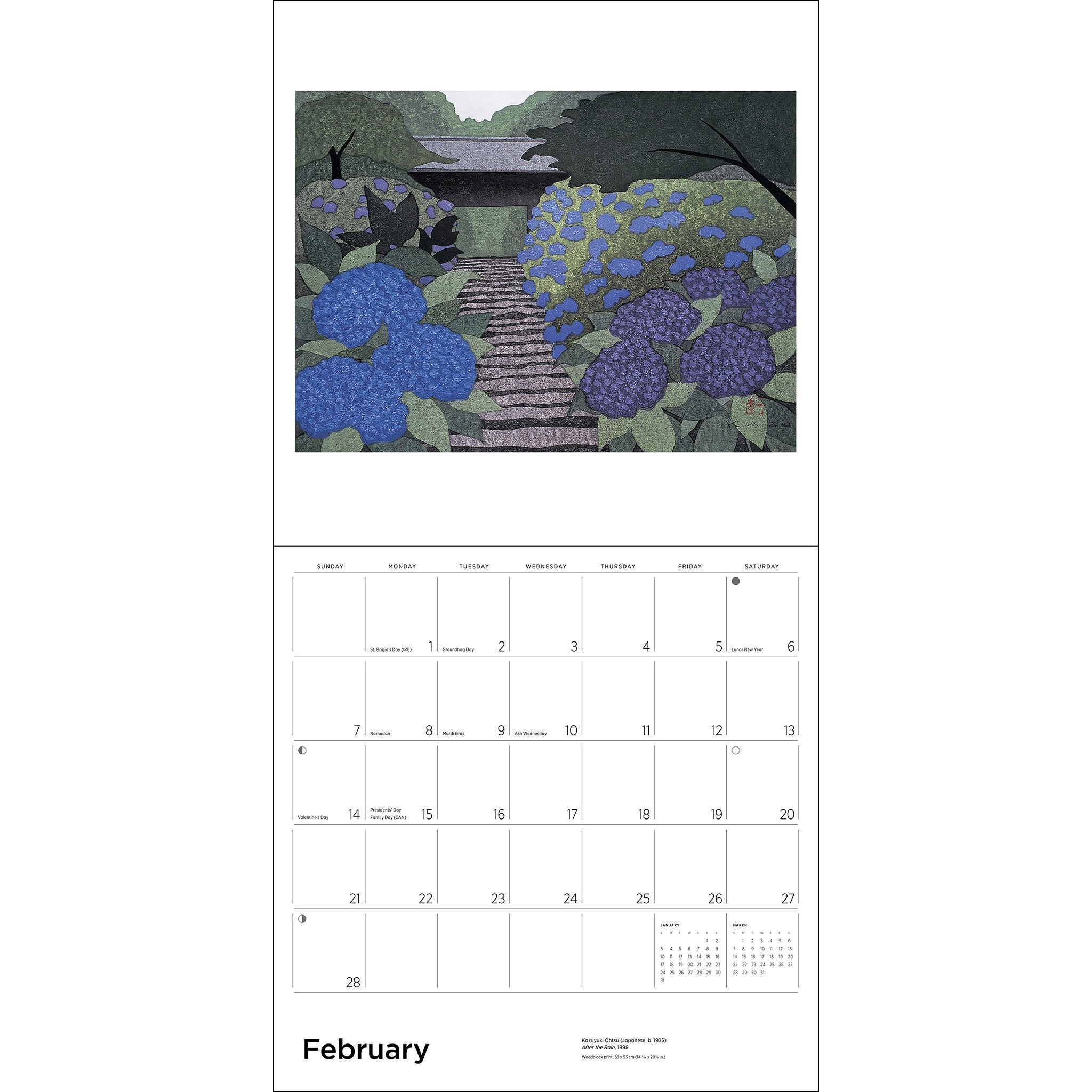 Serenity Kazuyuki Ohtsu 2027 Wall Calendar