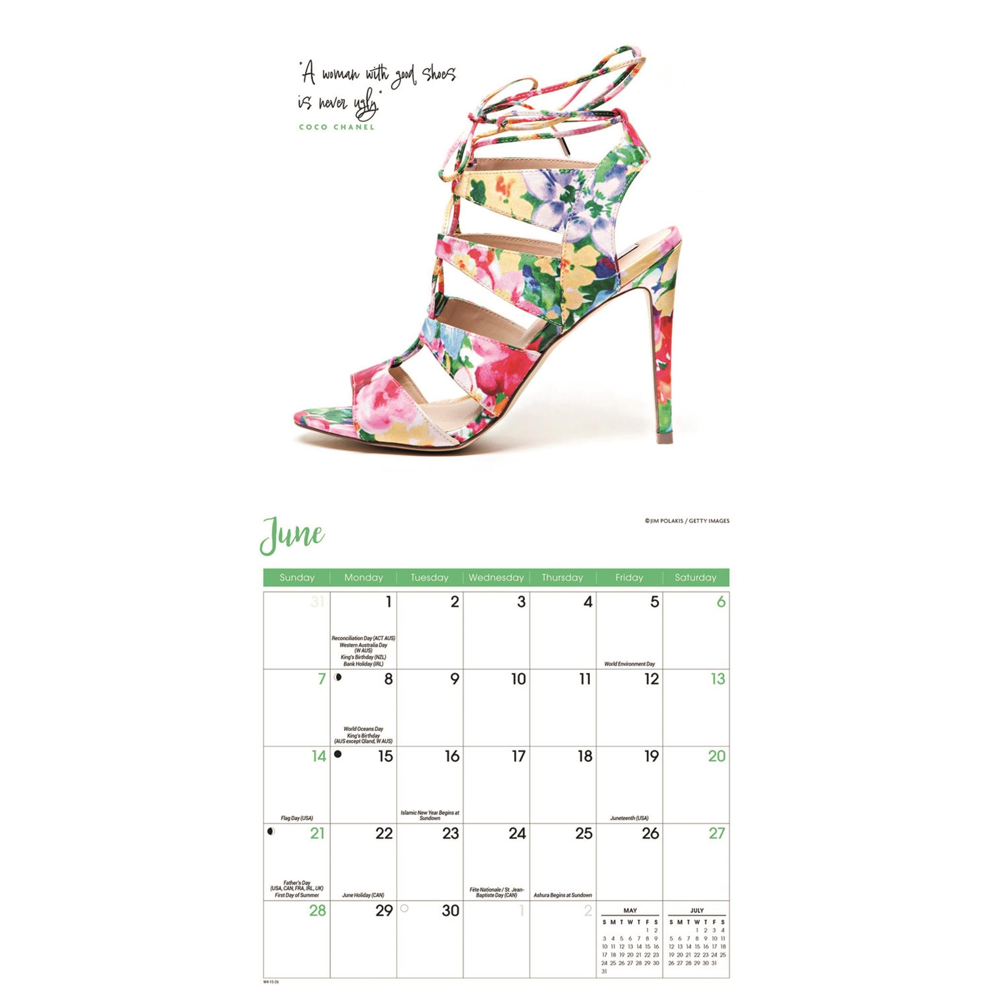 Mini calendrier Chaussures 2026