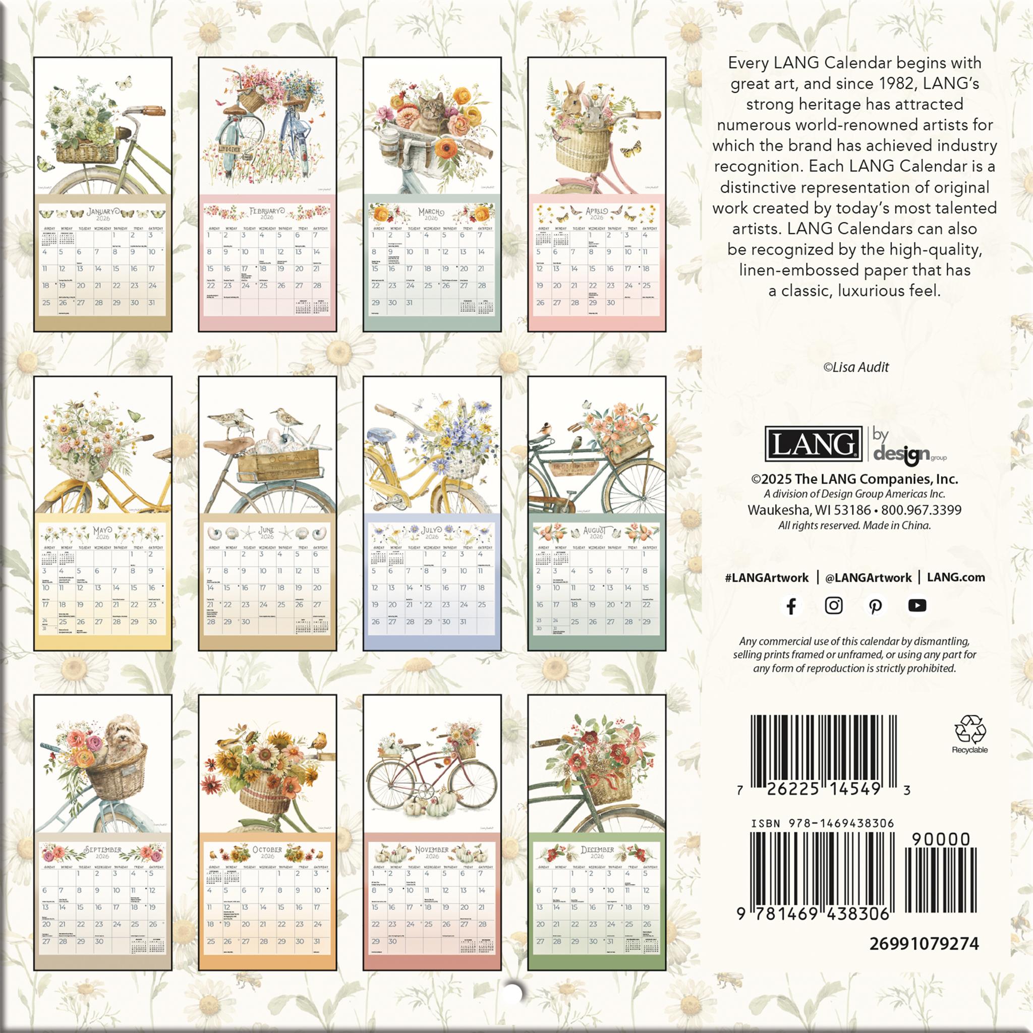 Mini-calendrier A Beautiful Ride 2026