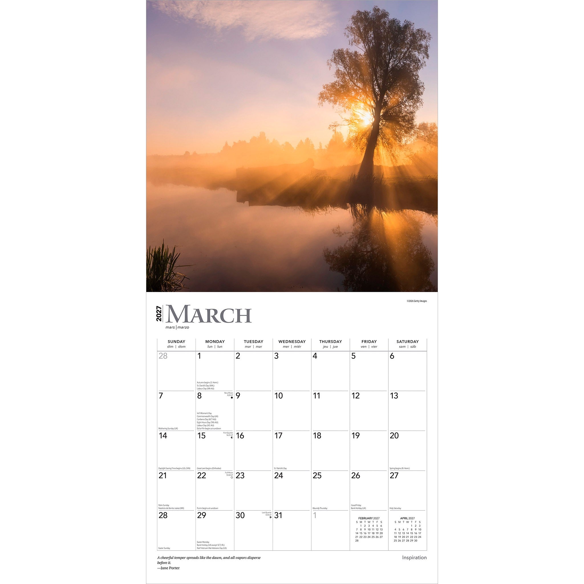 Inspiration 2027 Wall Calendar