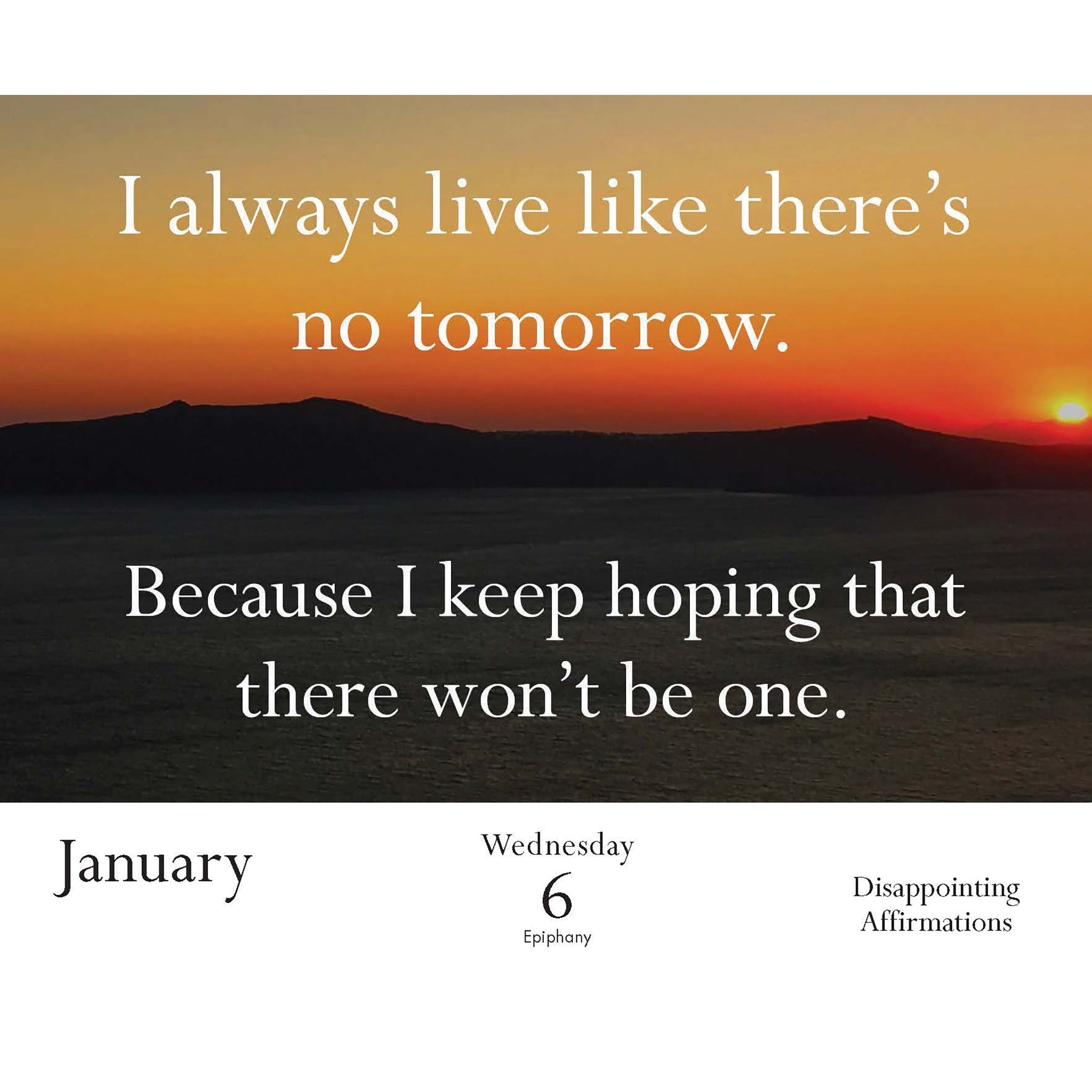 Disappointing Affirmations 2027 Box Calendar