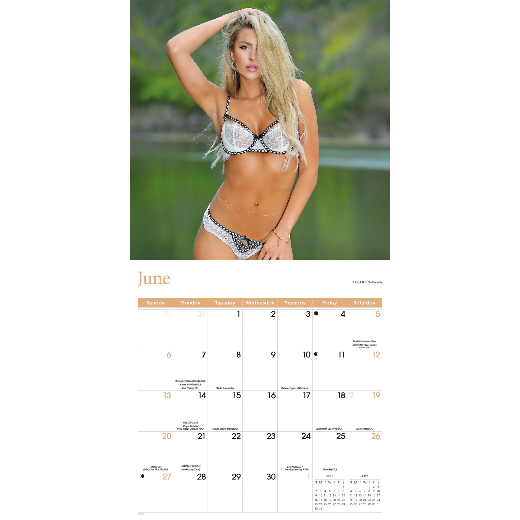 Lingerie 2027 Wall Calendar