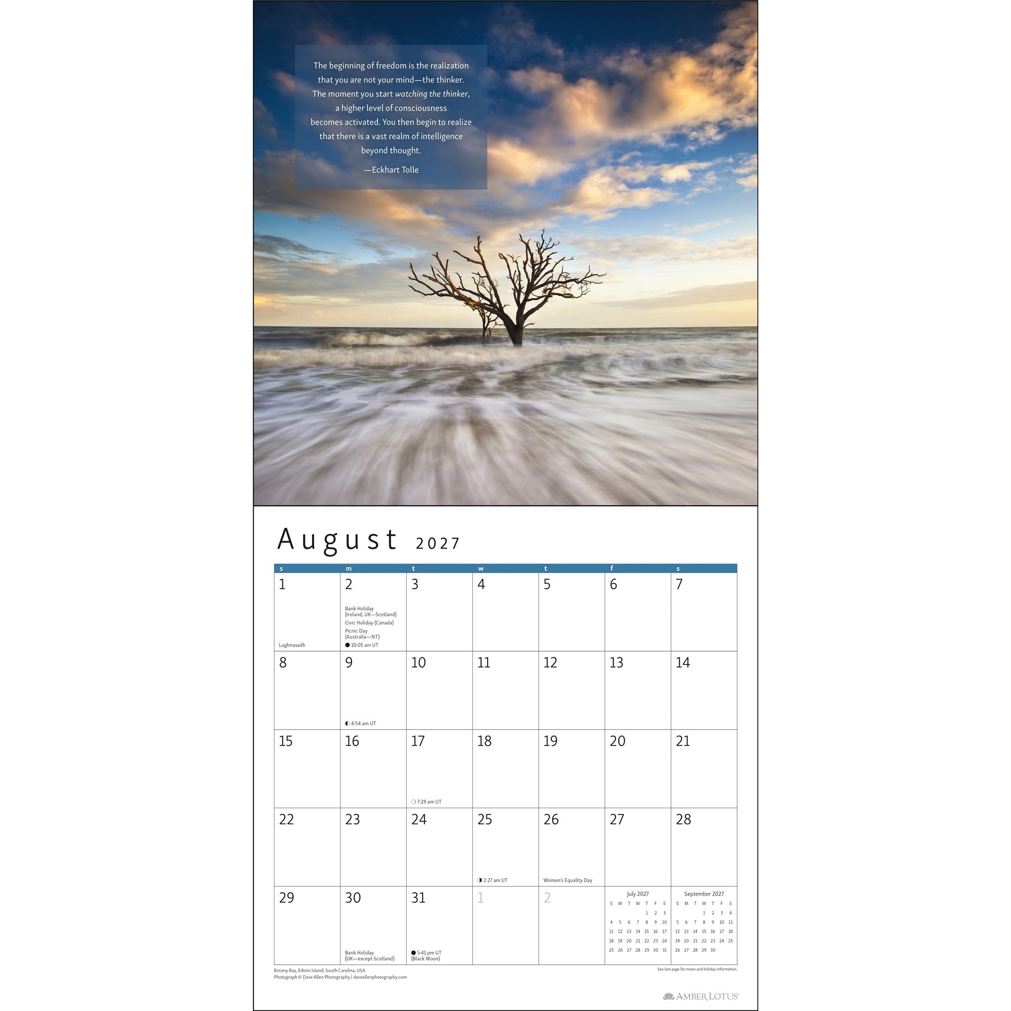 Calendrier mural Le Pouvoir du moment présent 2027 – En ligne seulement